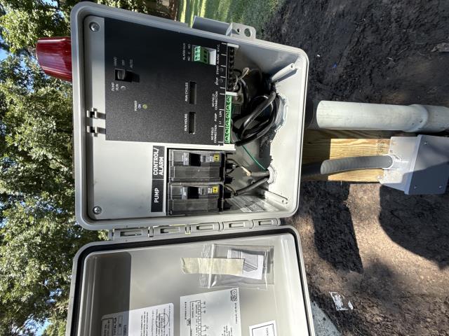 
I went to a property in Goldsboro to replace the panel box for the septic pump. I moved it up and the customer is no longer having issues with the panel box.