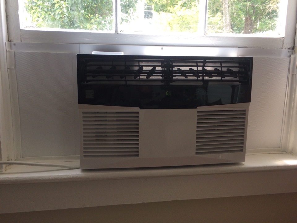 Installed a window air conditioner for a customer. 