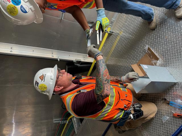 Installing troughs in AHUs