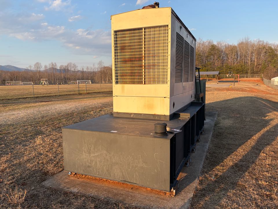 Nelson County High School Remodel. Current generator that will be upgraded, installed and started up by The Power Connection in the summer of 2026.