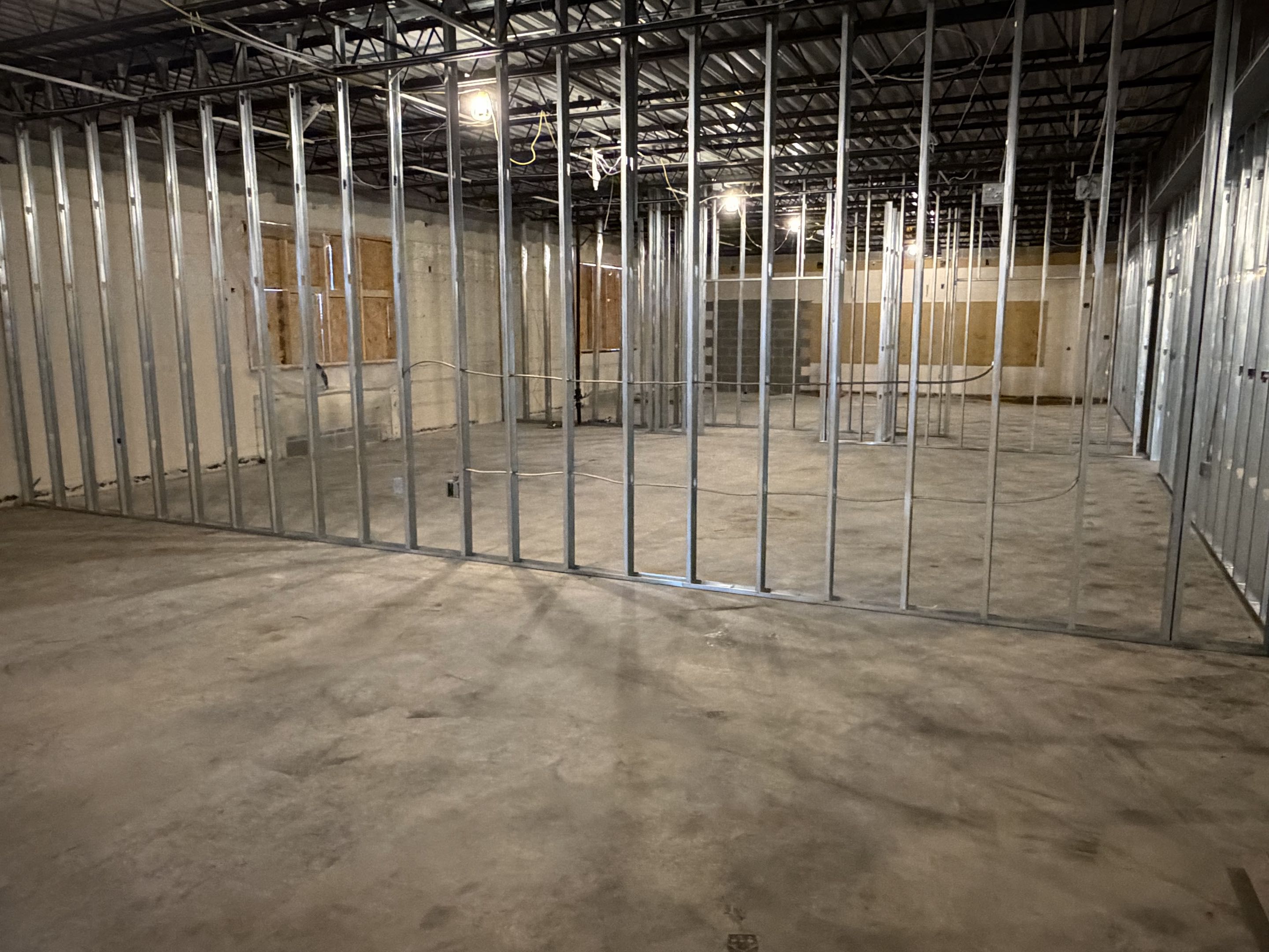 Continued rough in at Grace Christian School