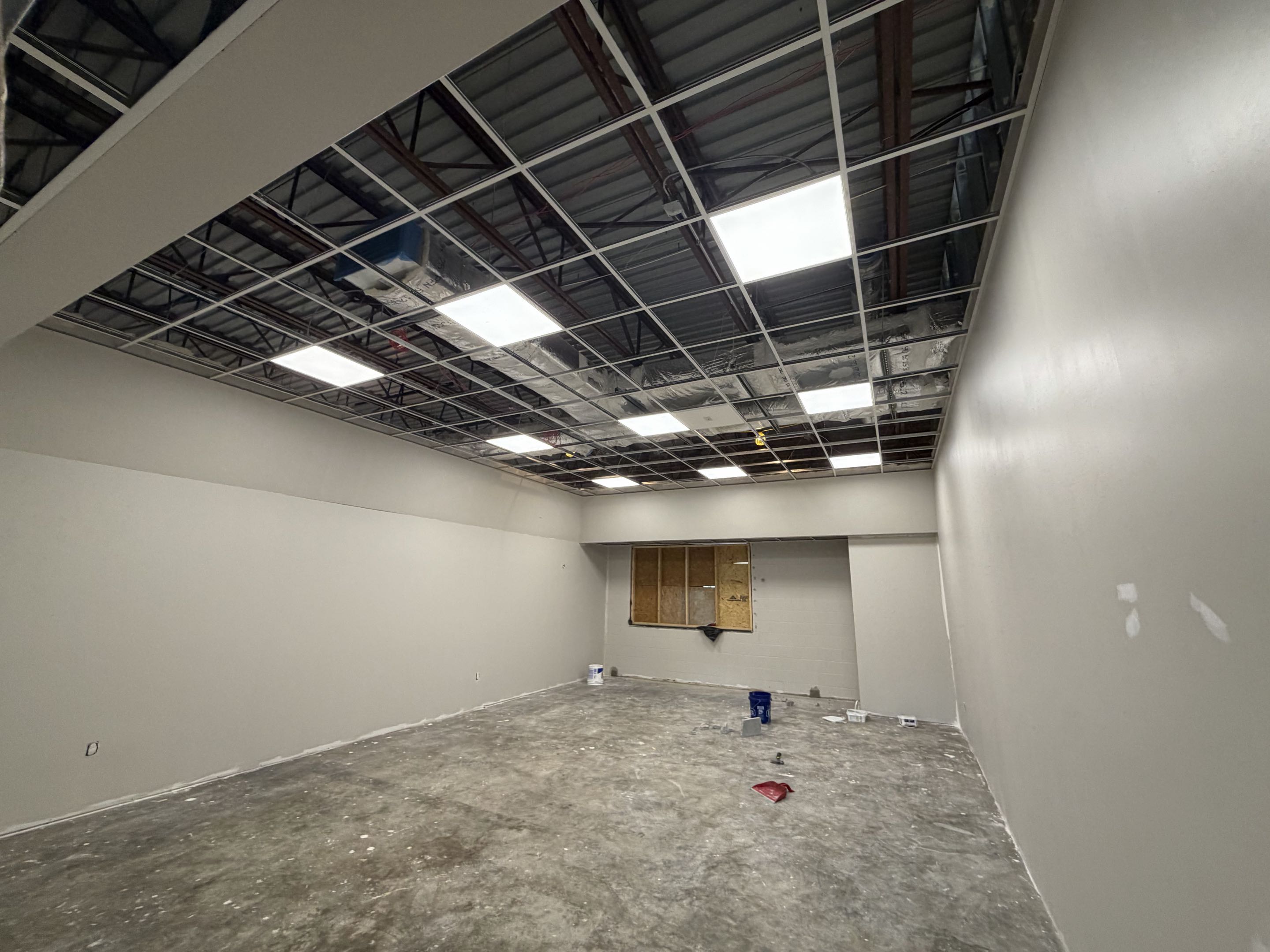 E-Wing Classrooms coming along at Grace Christian School