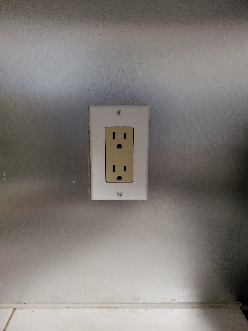 Wall outlet out