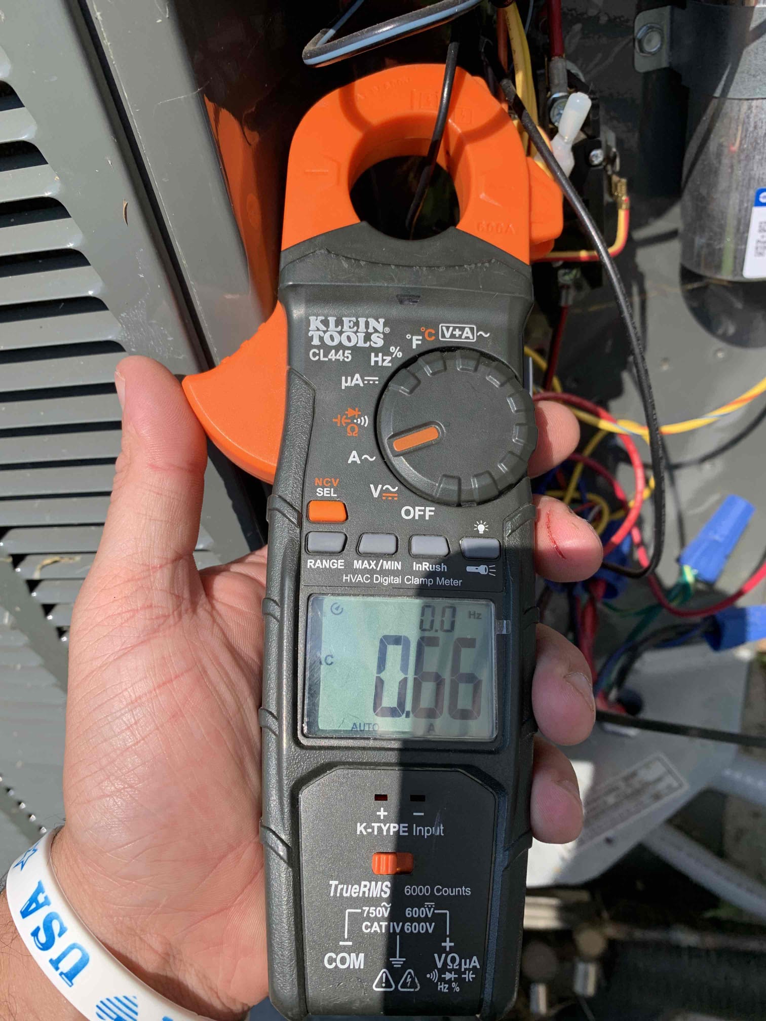 Preformed cooling maintenance. Tested all electrical components on he inside unit, treated drain line with total. Tested the blower motor run amps. Tightened all connections to insure that nothing had loosened. Temperature across the coil was at 20 degree split. 56 supply temp and 76 return temperature. Proceeded outside to test all electrical components, run and start amps. Run and start amps for the fan and compressor motor tested within manufacturer specifications range. Tested all other electrical capacitor was testing within manufacturer specifications. However the Contactor was testing on the high side of the manufacturer specifications range at 20.6 ohms. Provided estimate to repeal ace the Contactor. Unit was cooling upon departure.
