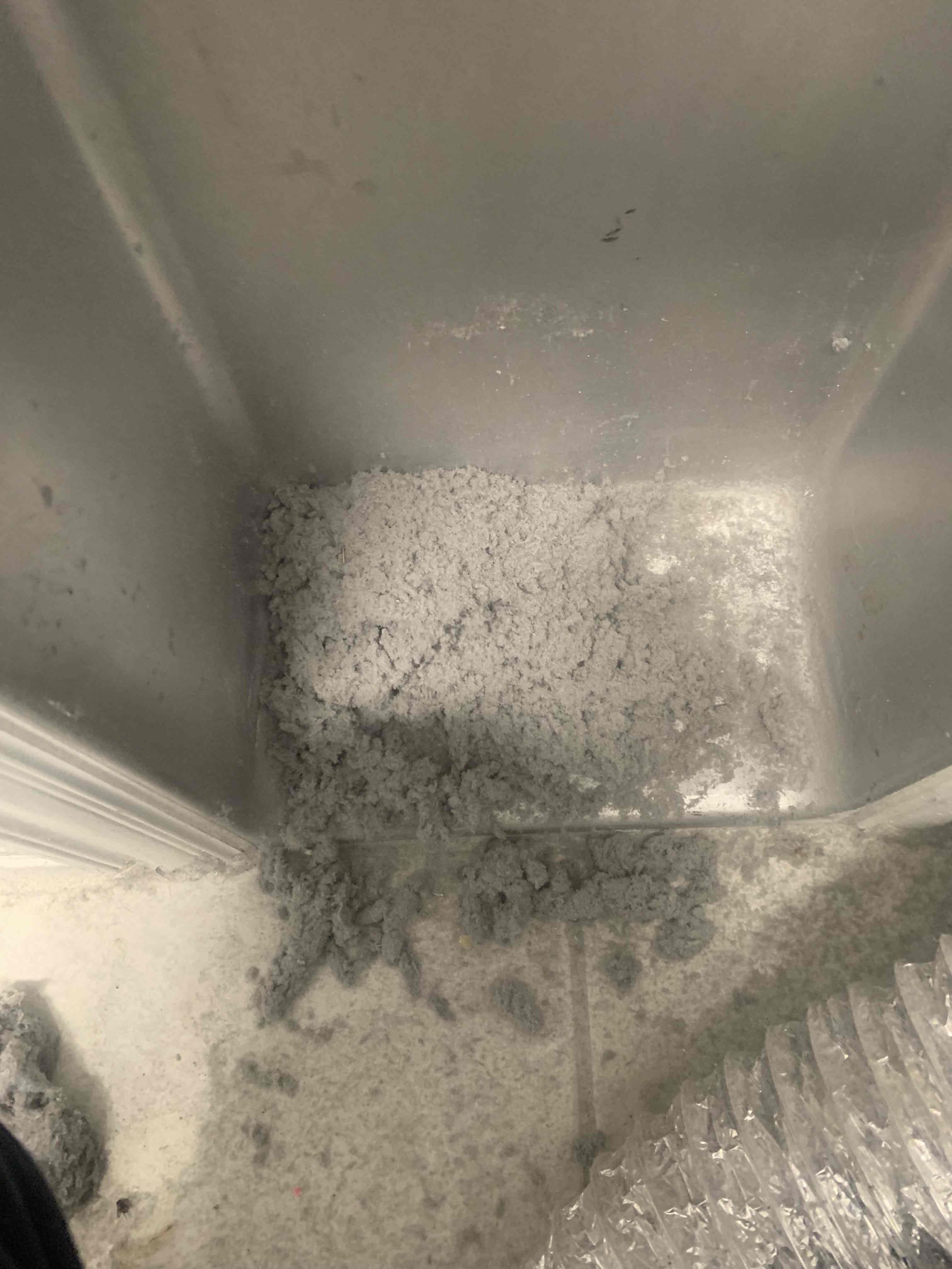 Preformed dryer vent cleaning. Showed before and after photos to clients wife. Clients wife was satisfied with the work preformed. 