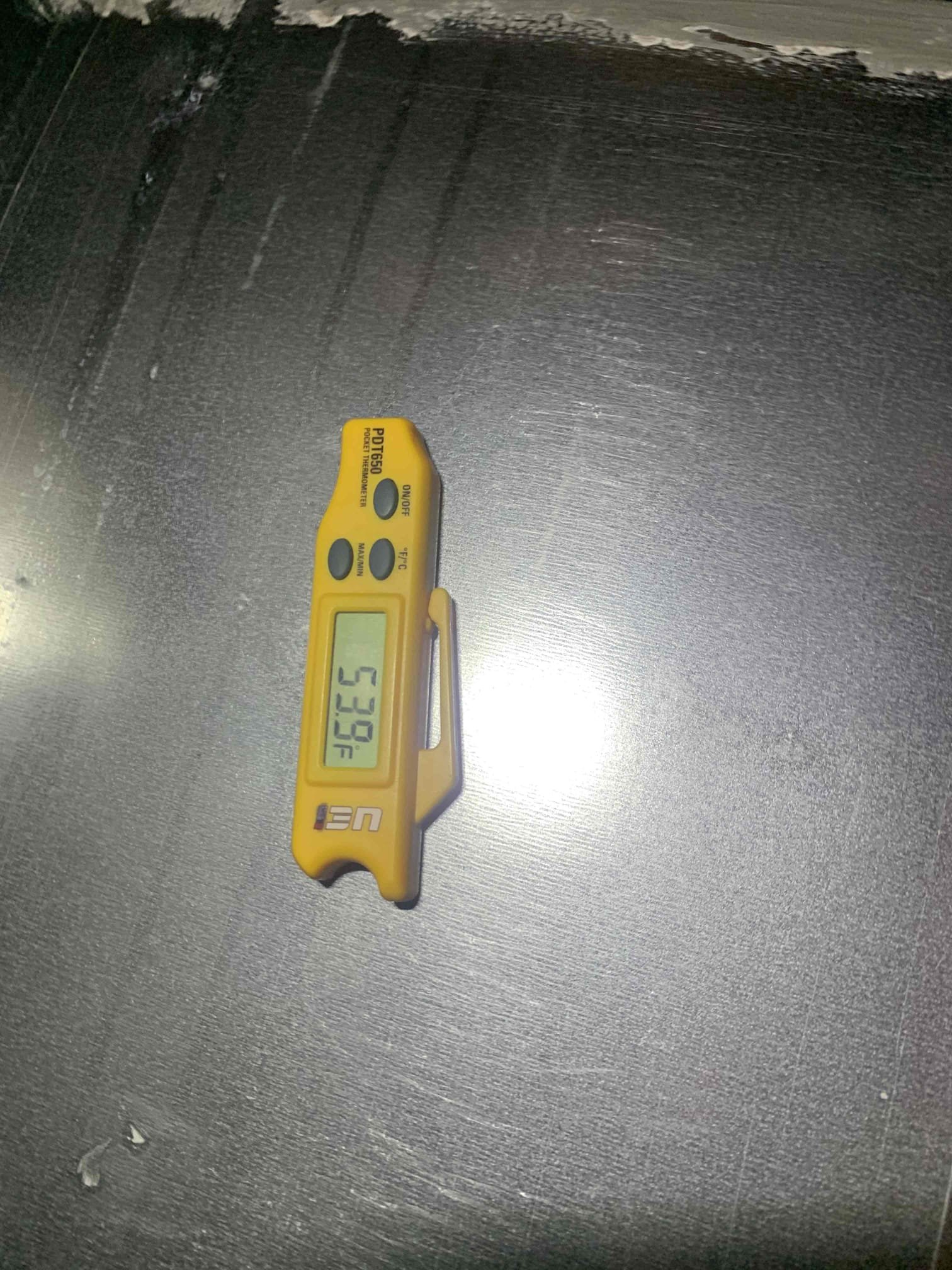 Arrived on site, homeowners son explained the system was not cooling the downstairs to the same level it used to (70degrees). Found thermostat downstairs set to 73 with the set point met and the upstairs set to 70 with set point met. Measured temperature split 20 degrees. Upon testing refrigerant pressures I found them to be low. I conducted a courtesy leak search at the indoor coil and found a leak (video attached). Discussed with homeowner about replacing the coil to stop the leak. Unit is under warranty until next yr. Homeowner would only be responsible for filter dryer, refrigerant, and labor. Unit is still cooling for the moment.

PO: W-keila gronewold 3317