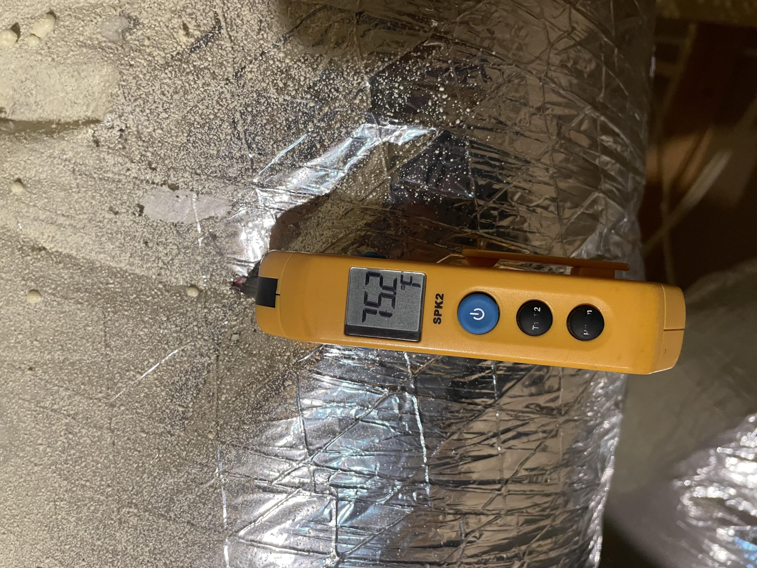 I arrived at our clients home for a no AC call. Our client had noticed it was getting warmer inside his home earlier this morning. He verified that the indoor equipment was on and working. Outside he saw that the condenser fan motor was spinning but could not hear the compressor running. I immediately checked and tested the outdoor unit and found a failed capacitor. I showed this to I Stephen and we discussed replacement options. We also discussed adding a hard start kit to the outdoor equipment to help keep the system running within manufacture specifications. He declined the compressor saver at this time.
Once I replaced the capacitor I measured the temperatures at the indoor air handler. I also measured the amps for the various components outside. I showed all my findings to Stephen and I will send him an estimate for the hard start kit. 
The unit is cooling properly on departure. 