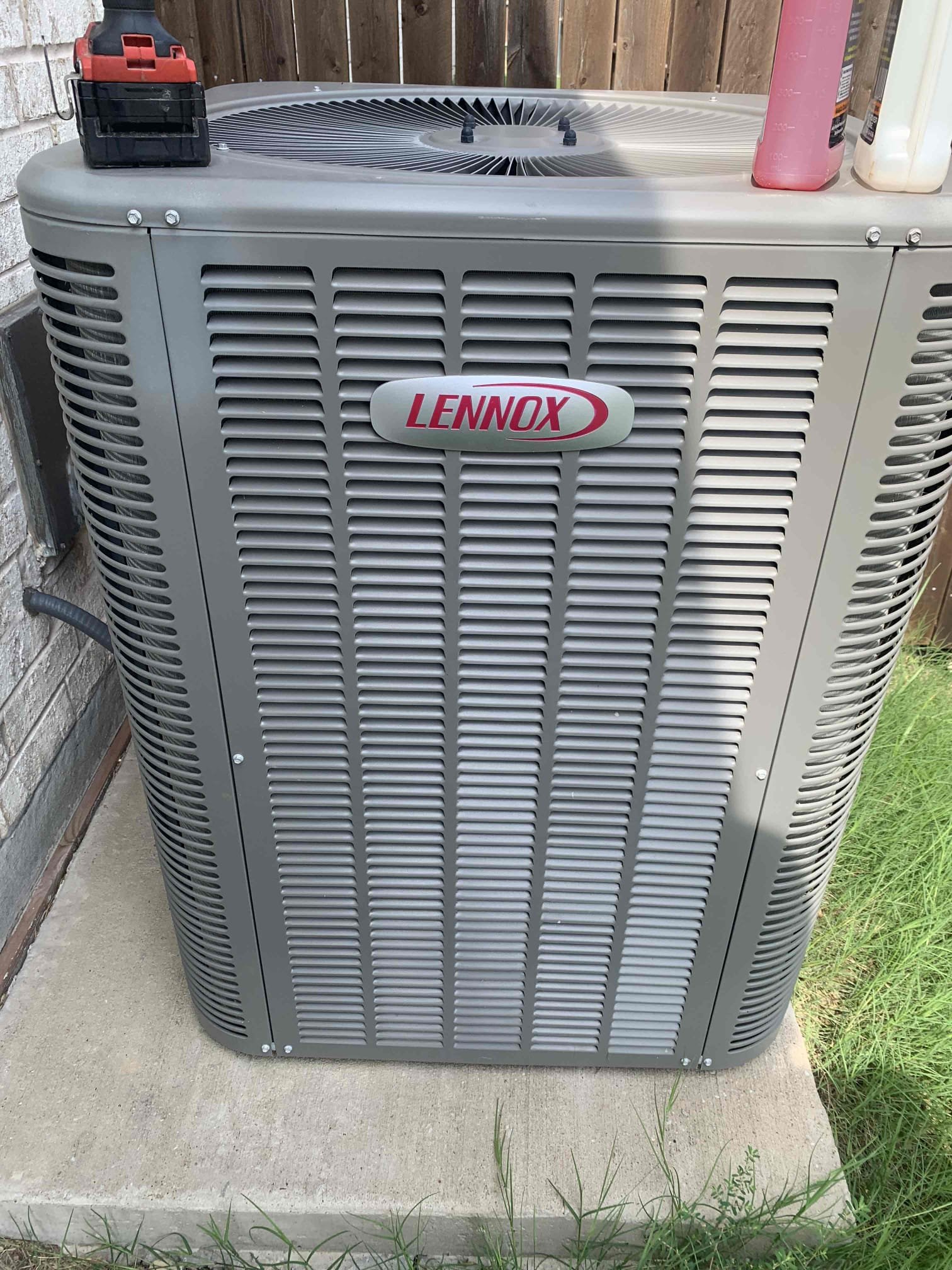 Preformed cooling maintenance on 2020 single system. Upon arrival met homeowner a he front door.  Client had no concerns at this moment. I proceeded to the attic, where I tested all electrical components. All tested within manufacturer specifications. I did notice the drain pan to be full of water. I found that the drain line was clogged and backed up into he secondary going into the drain pan. Water is currently draining out of he drain pan to the outside of the home. Temperature across the indoor coil is at 20 degree split. I changed the filter for the client. Size 20x25x1. I proceeded outside to test all electrical components along with run and start amps of the compressor and fan motors. While testing i found that the capacitor and Contactor are testing outside of manufacturer specifications range. I also found that the start amps for the compressor motor was testing over the 75 max amps on the manufacturer specifications range. I did provide estimates for the client to address all