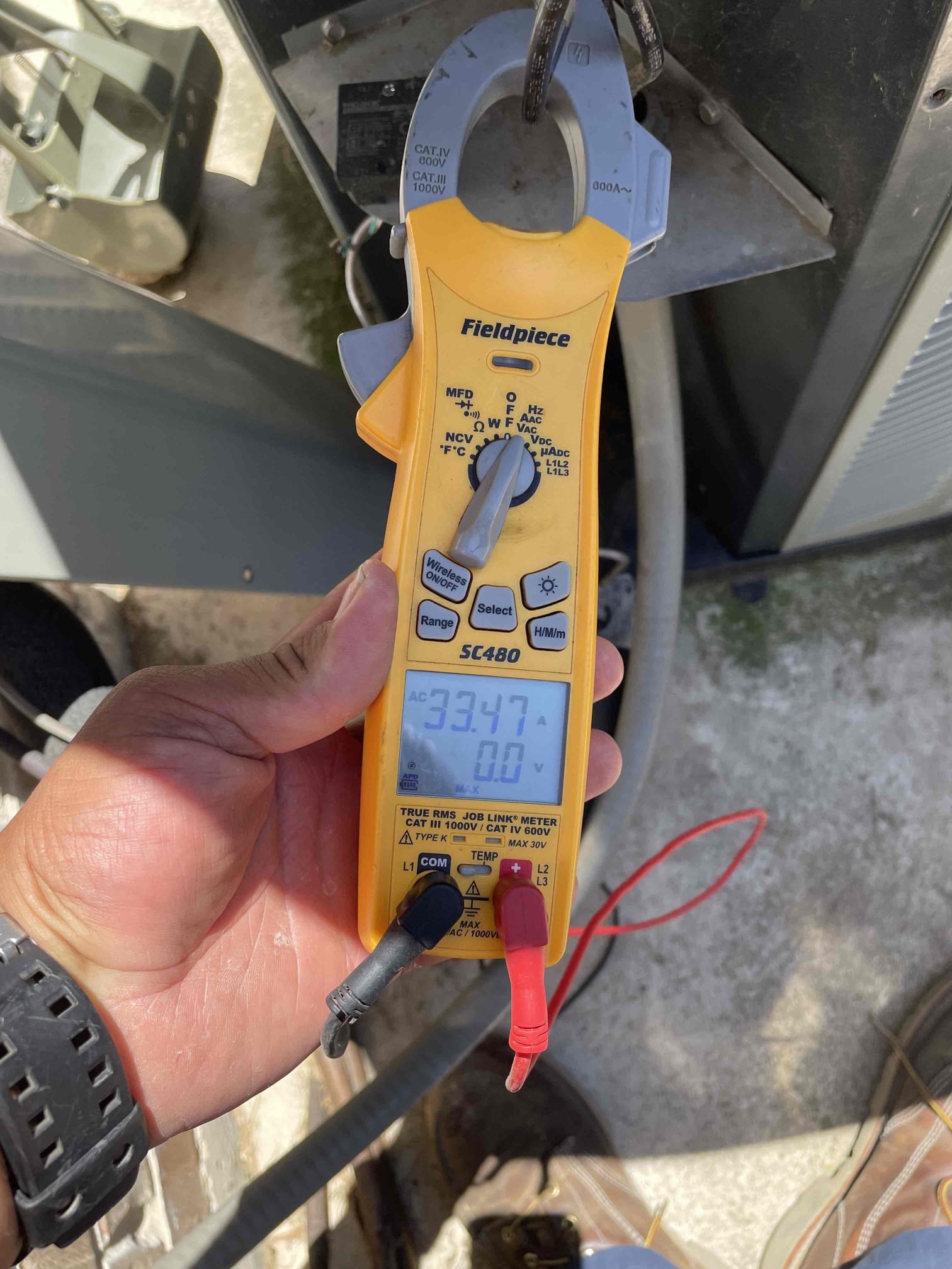 Returned today to replace upstairs capacitor. Once replaced I tested and measured the start and run amps for the compressor and outdoor fan motor. Both are still testing within manufacturer specifications. I also labeled the outdoor disconnect boxes for the homeowner for both up and downstairs units. We also discussed his existing maintenance plan and I presented the option to pay for the maintenance on a monthly basis versus all upfront. He preferred that method and elected to sign up for another year starting in January 2026.
Both units are cooling on departure.