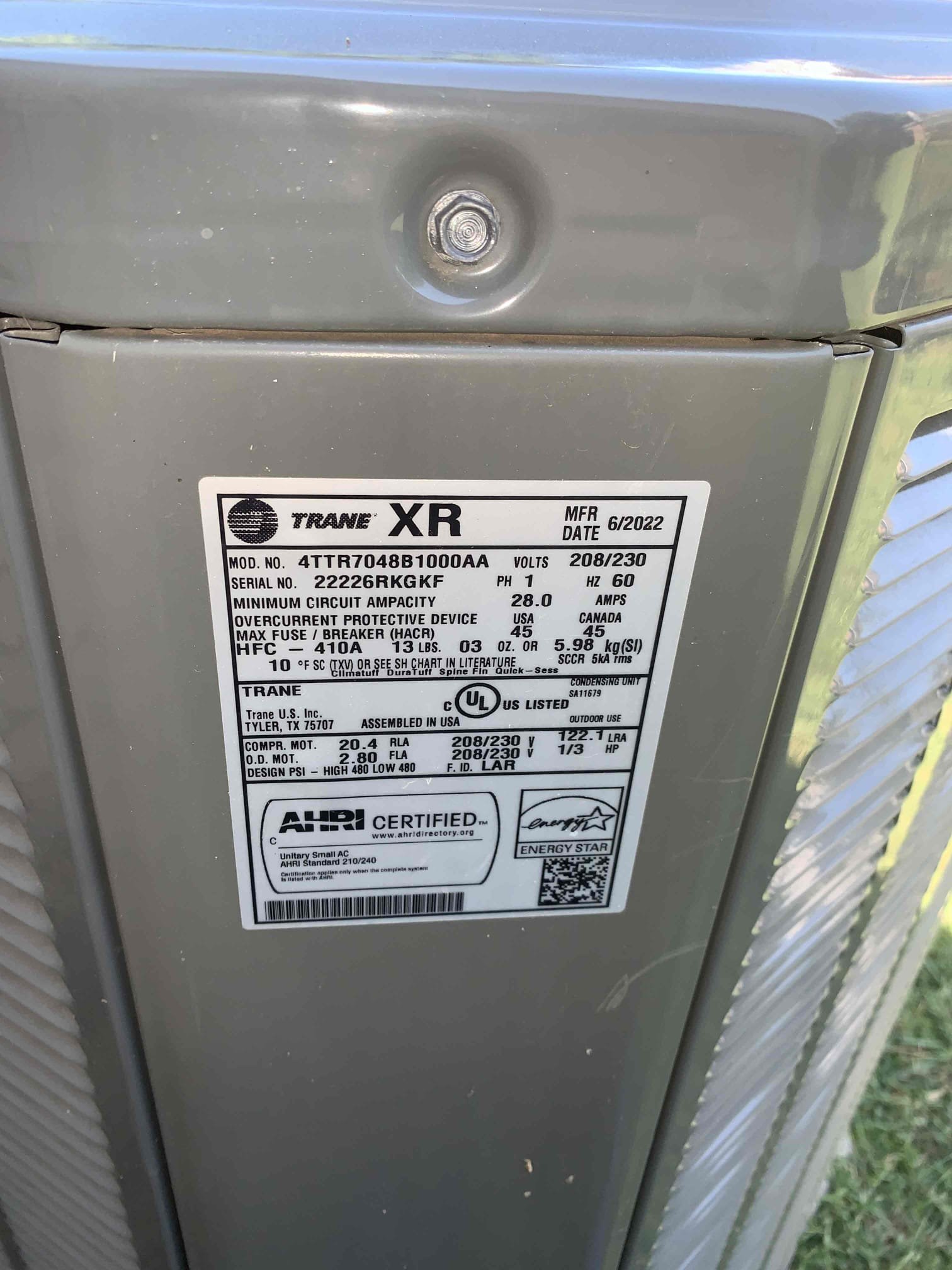 Arrived on site customer stated he started smelling a burning smell and shut off the thermostat to the master bedroom. However, the thermostat outside the room wired to the same system was still on. Tested voltage on transformer and measured 24V. Jumped R to G for fan and the blower motor was not running. Measured 120 volts at power plug to motor and noticed burn marks on the ground pin to the motor. Advised homeowner that his blower motor has burnt out and this could be due to either a power surge or a lack on return air. Unit shut off at outdoor breaker to prevent damage to the system. System is under parts and labor warranty. Parts are being shipped and will arrive Friday afternoon. Window unit delivered to customer.