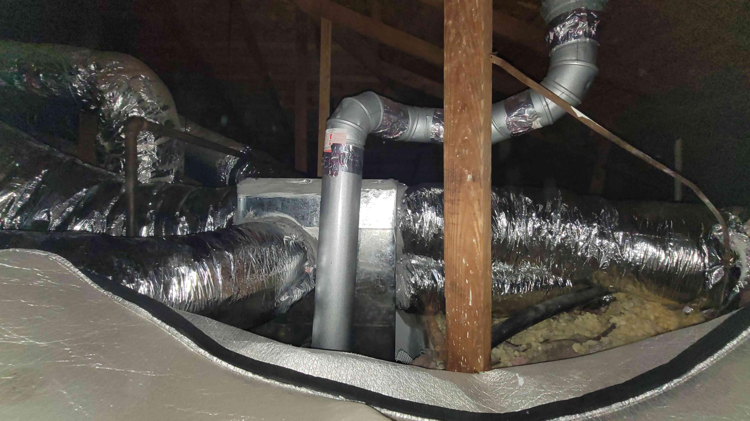 We replaced the planum, connected all the ducts, and sealed everything.