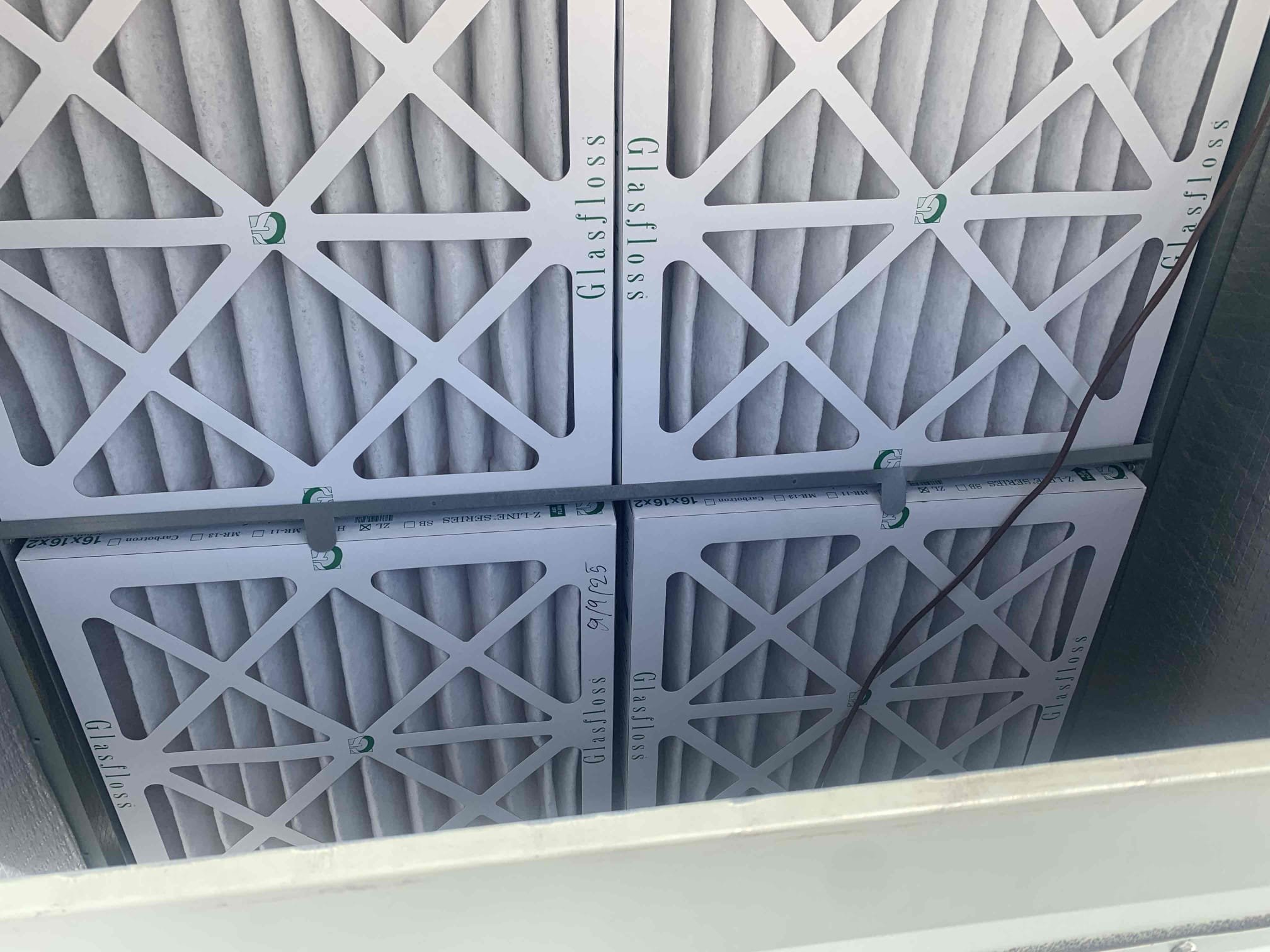 Arrived on site code for riser room is working. Replaced filters. Performed inspection on unit. Measured 20 degrees across coil. Unit is in good working order at this time.