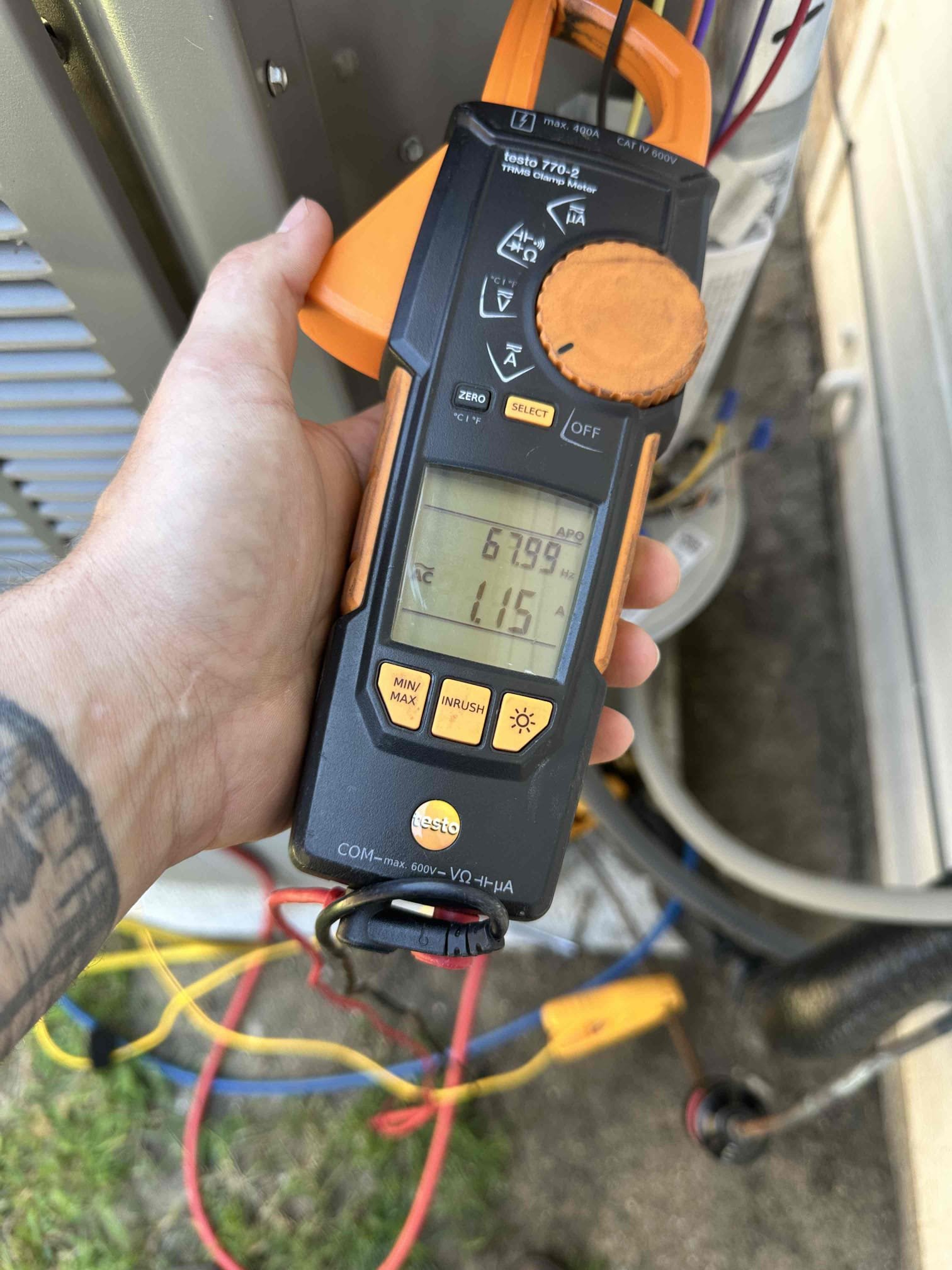 Upon arrival, I spoke with the homeowner about her concerns. I understood that the home is getting too cold downstairs. I noticed that the upstairs thermostat is taking in a bunch of heat from the windows resulting the unit running excessively. The system appears to have 2 air dumps downstairs. The customer would like to be able to set the thermostat and not have to worry about it being too cold. I proposed upgrading the thermostat to a smart one. I observed the refrigerant levels. The system appeared to be low. I proceeded to the attic to check in indoor equipment. I discovered that the evaporator coil is currently backwards causing an air restriction. I advised the customer to get a second opinion on me from another company to verify my findings. Also, I advised the customer to reach out to rescue air about the coil being backwards to save her some money. 