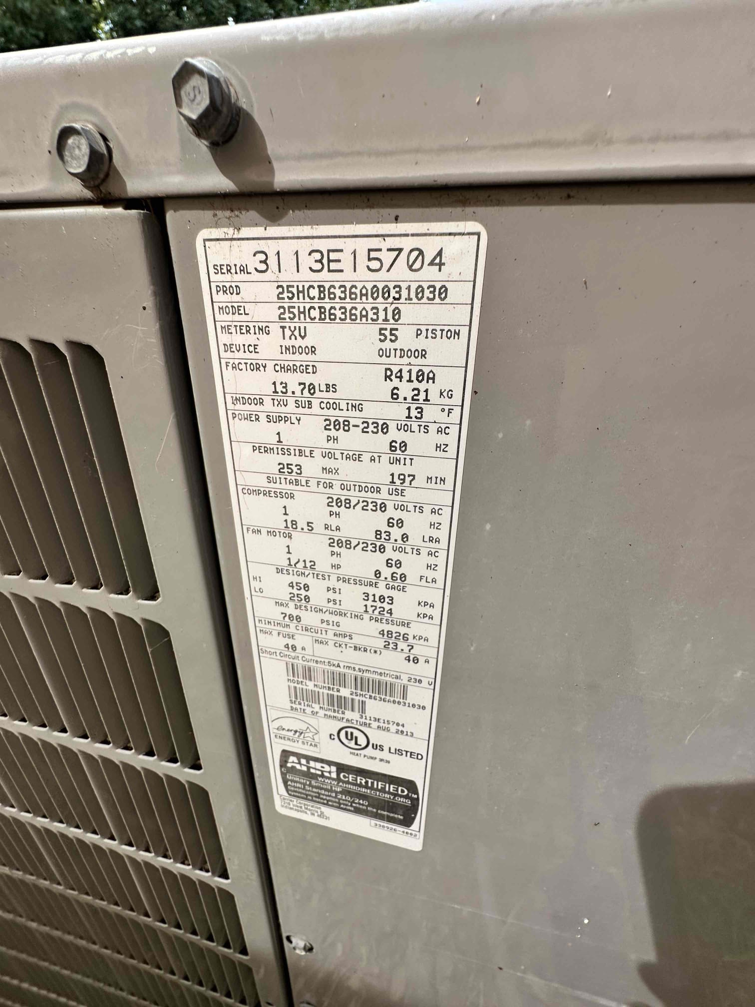 I performed a 2 system cooling maintenance. 
Main house : 2013 heat pump / 2005 airhandler 
Garage : 2001 condenser / 2002 90% propane furnace 

I checked amps, capacitors, filters, electrical, drains, safeties, and cleanliness. 

Main unit: I found that the blower motor has build up on it and recommend removal. The condenser fan motor is beginning to leak oil and will likely fail soon. 
Garage unit: I found that the system is in a very poor state. The system has an active refrigerant leak and is approximately 7 pounds low. The capacitor is compromised and fully rusted out. The condenser fan motor is running extremely hot and fully rusted. The blower motor has build up present. The system currently does not have a water safety switch and does not have a secondary drain.

I provided options for the listed issues/concerns stated above.