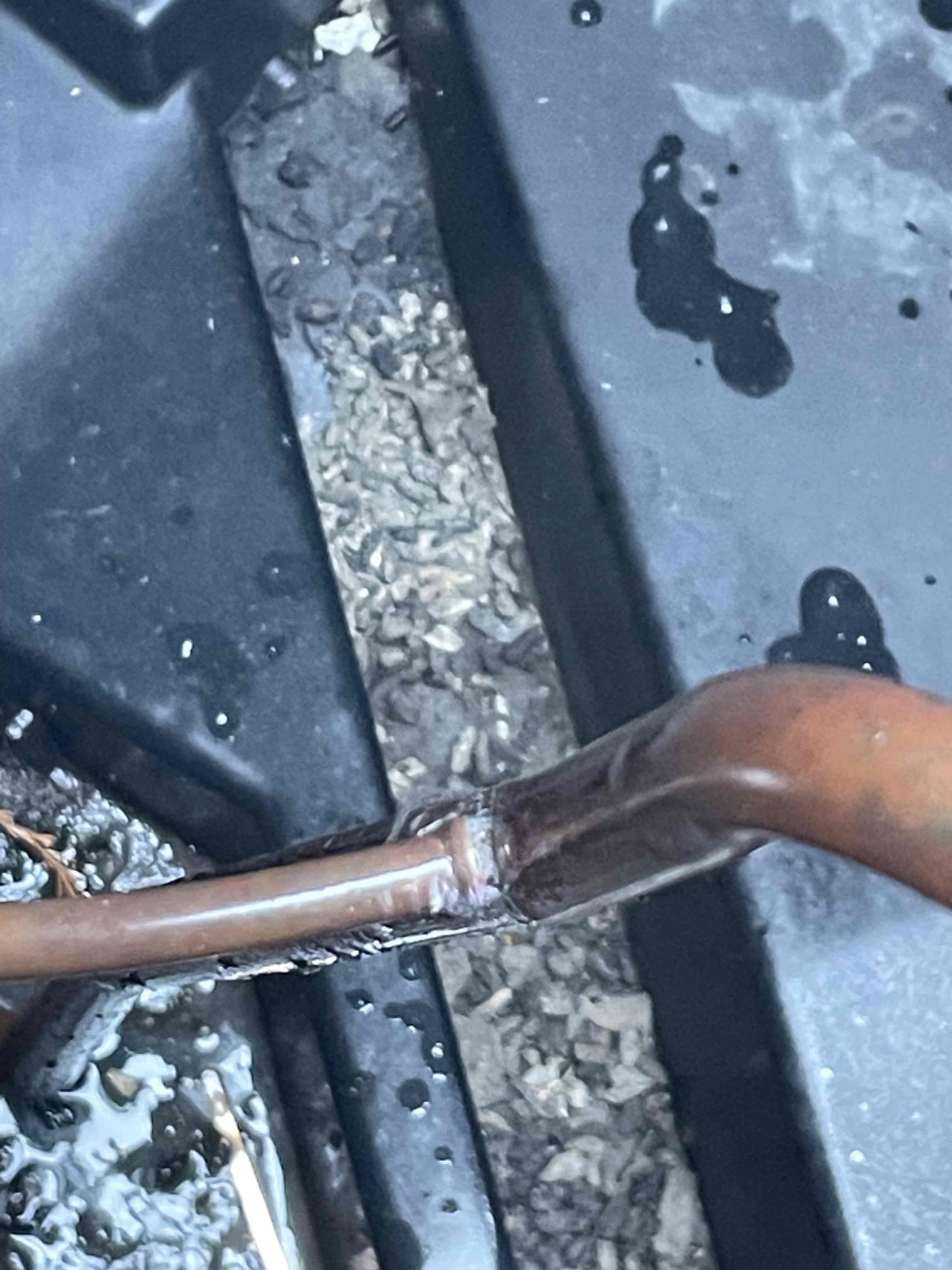 Demand call for upstairs system not cooling properly and having iced over. Customer did thaw out the system and the ice was cleared by the time we got here. 
Found the filter to be dirty, customer stated it’s only been in there for a month. Turned the system on and checked pressures and found the system to be low. 
Performed a leak search on indoor coil and couldn’t find anything. The outside coil has leak coming from the high pressure switch stem. Customer was outside with us and was able to see the leak himself with the soap bubbles we used. 
Our install crew is scheduled to come out tomorrow at 9am to do the repair. 