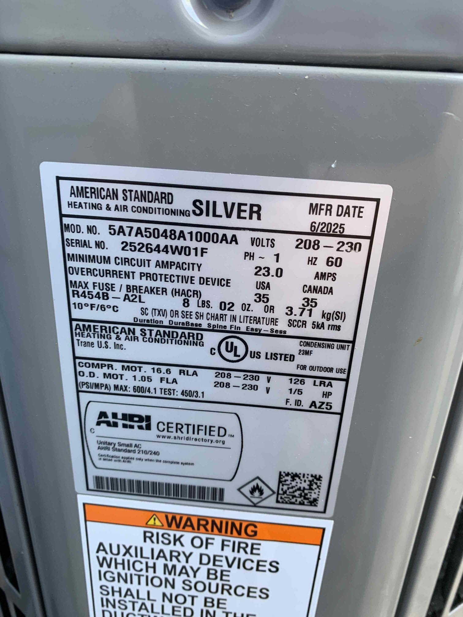Upon arrival, customer discussed the noise issue that was happening. We cycled this unit multiple times, and we found that the noise would happen in short run times. This is directly related to the compressor’s self lubrication. When the system runs for a short amount of time, the rotor does receive enough lubrication resulting in a slightly clunky noise. System is fully operational and cooling properly.  Upon arrival, customer discussed the noise issue that was happening. We cycled this unit multiple times, and we found that the noise would happen in short run times. This is directly related to the compressor’s self lubrication. When the system runs for a short amount of time, the rotor does receive enough lubrication resulting in a slightly clunky noise. System is fully operational and cooling properly.