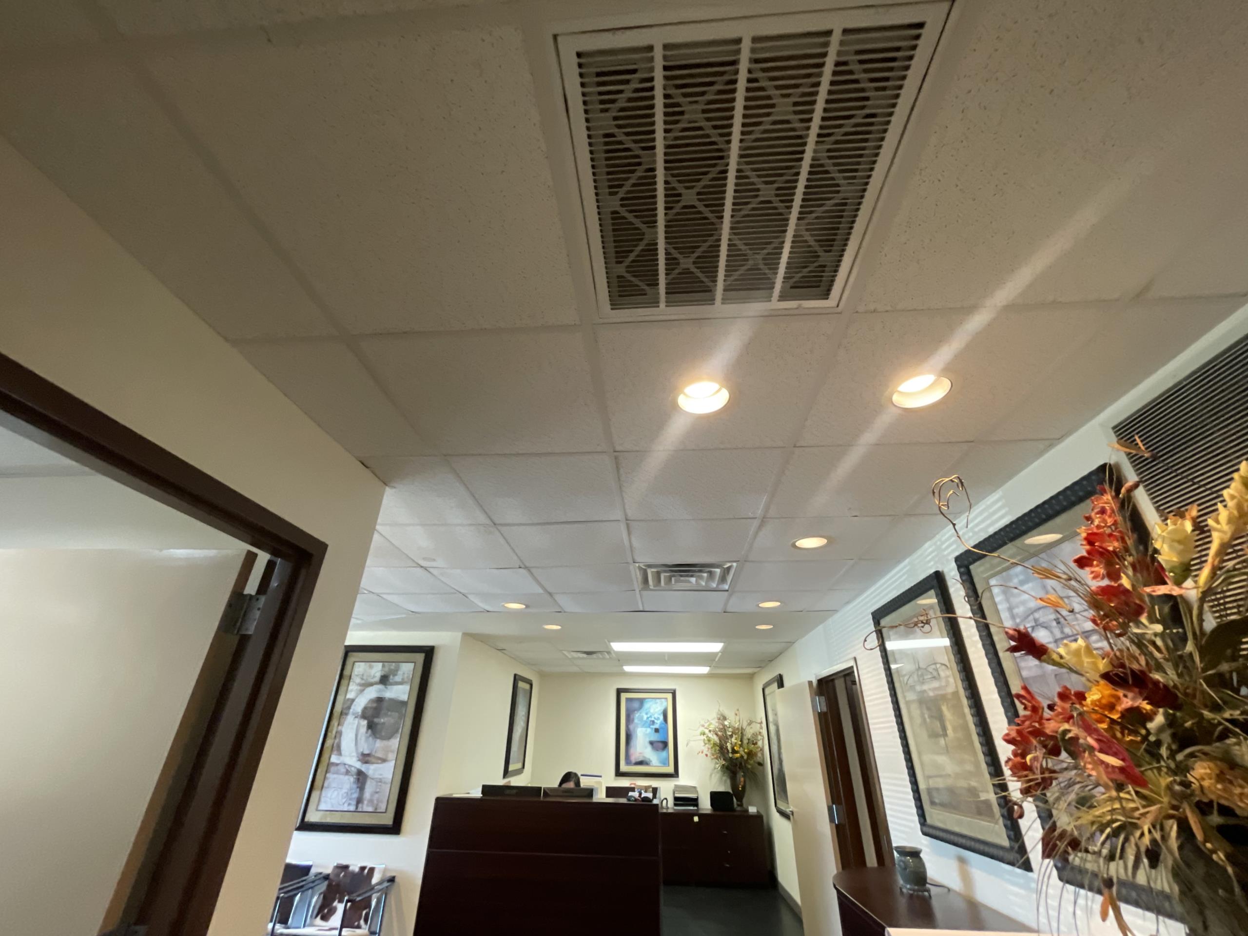 Arrived for duct cleaning estimate. Inspected duct and counted total supply and return vents for both suites.
 Client expressed concerns for musty smell in both suites. We discussed duct cleaning vs chemically cleaning and eliminating odor source from the evaporator coils for each roof top unit. Created and sent over estimate for deep cleaning of units.
Suite 102: s-22, r- 14
101: s-33, r-14
