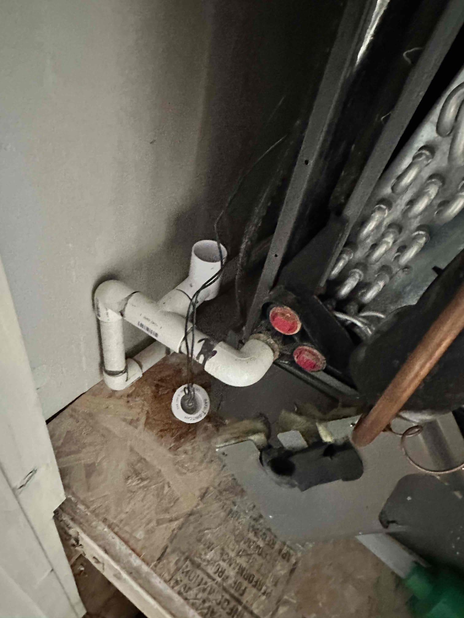 Upon arrival, I found the system operating normally. I began testing components and checking refrigerant pressures. I could not find an issue other than the filter being matted. When I was about to determine it to be a dirty filter, the system shut off on me. I found that the float switch had tripped and the drain was clogged. I got approval from the customer to clear the drain. I flushed it with water and drain cleaner. While I was testing other components, I noticed that the capacitor was needing replacement, and the compressor is starting with high amps. I presented options to address these issues. The customer declined preventative repairs at the time of service. 