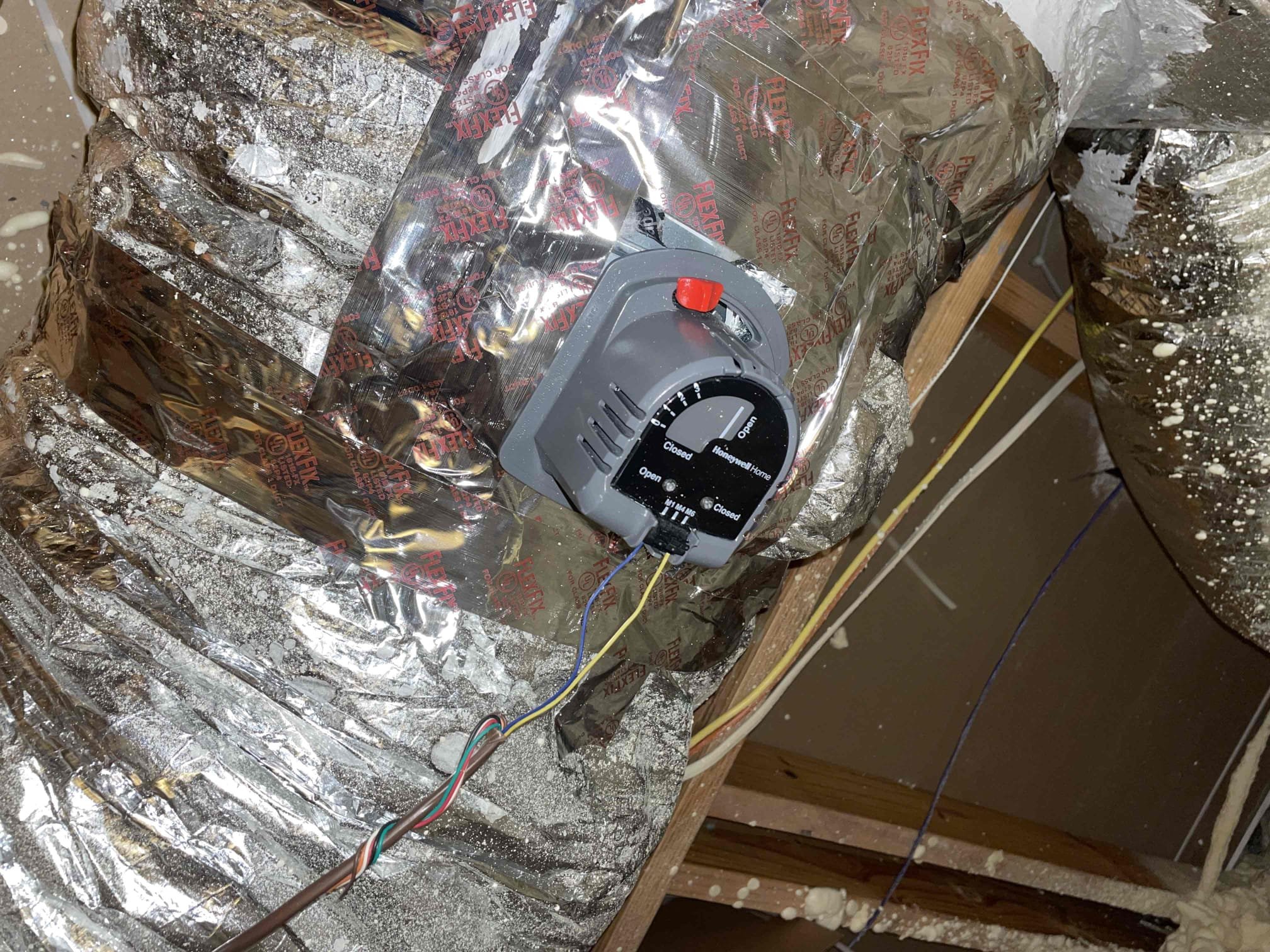Includes removal and replacement of the existing Aprilaire zoning system board, actuators and controls and replacing them with Honeywell board, actuators, Upgrade to a Trane 824 Thermostat and wireless temperature sensor. 3 year parts warranty with 1 year labor warranty