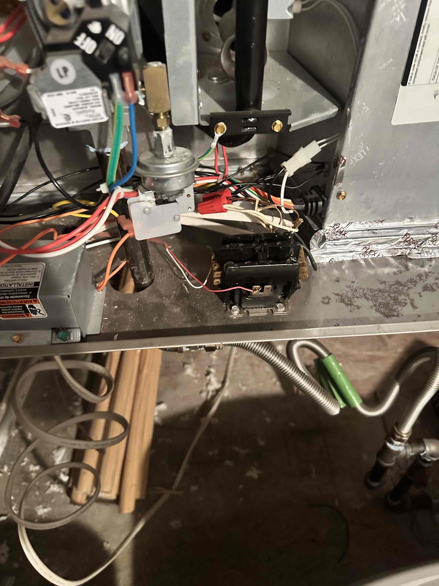 Upon arrival, I hooked up my gauges to check resting pressures. I proceed to use my leak detector to check the indoor and outdoor coils. The leak detector did not detect any refrigerant leaks. I turned the unit on and checked running pressures. I took a temperature split and examined the ducts. I located a bypass duct that was set to .7wc. I turned it down to .4wc. The system is cooling inside of manufacture specifications. Customer and I spoke about surge protection and air cleaning devices. I provided pricing to install them to the system to help with allergies and protect the electrical from power fluctuation.