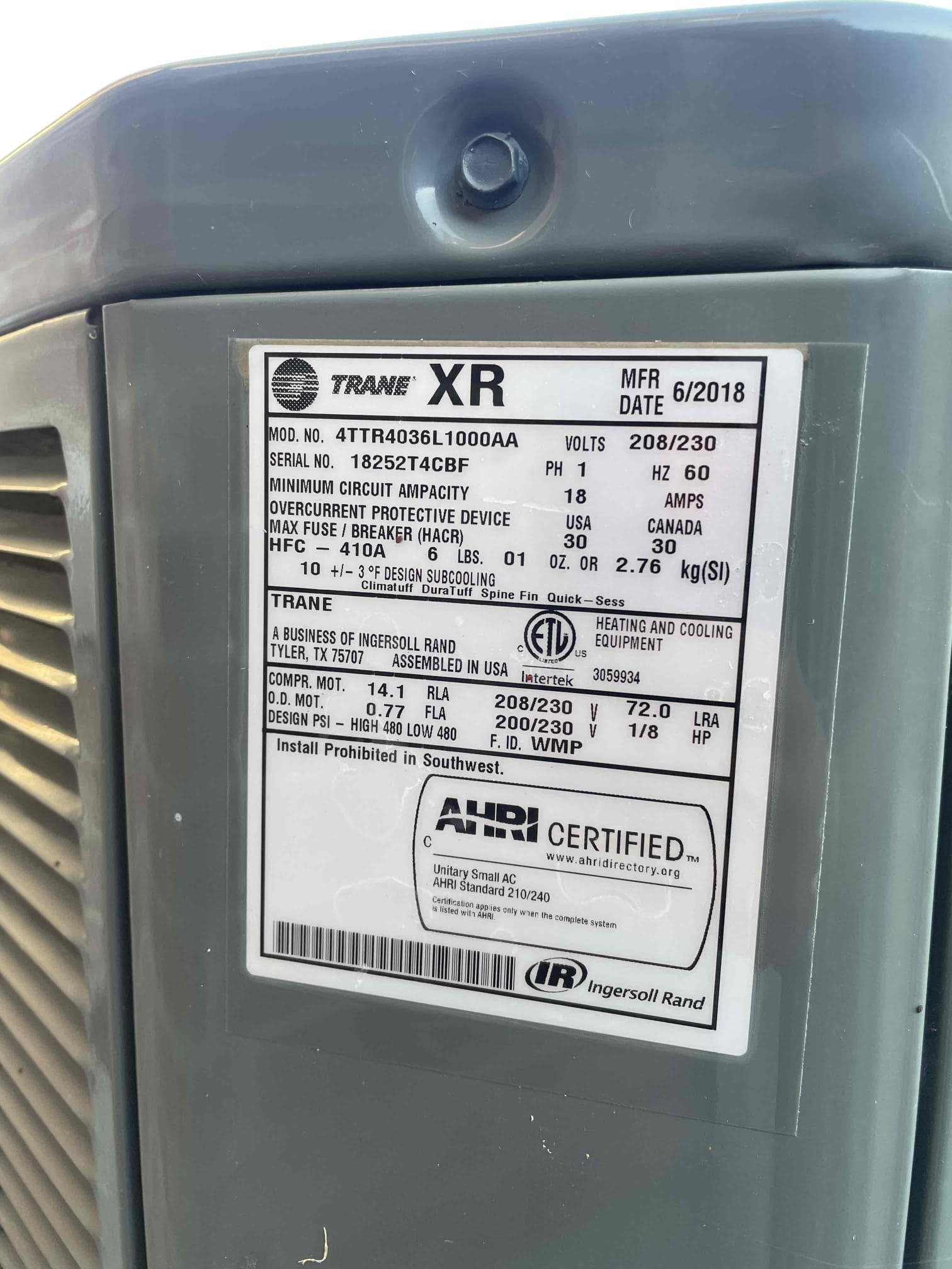 I arrived to the unit not cooling properly. I proceeded to the thermostat and confirmed it was on and running. The Tenant let me know she had only been in the home for about a week and the system struggled to maintain a 74º set point.
I found the filter for the unit to be extremely dirty causing complete air restriction. I then proceeded outside and found the compressor to be partially frozen. I diagnosed a failed capacitor and called Jonathan. I explained my finding to him and we discussed how i needed to replace the capacitor and further test the system to identify if it was low or had a leak.
He agreed to replace the capacitor today as well as sign up for our preventative maintenance plan. I replaced the capacitor and proceeded to let the unit run for 15/20 mins. I did identify the unit to be low on refrigerant. I went back inside and proceeded to preform a courtesy leak search. I found the leak on the underside of the evaporator coil.
Due to it already being past 5pm on a Friday I 