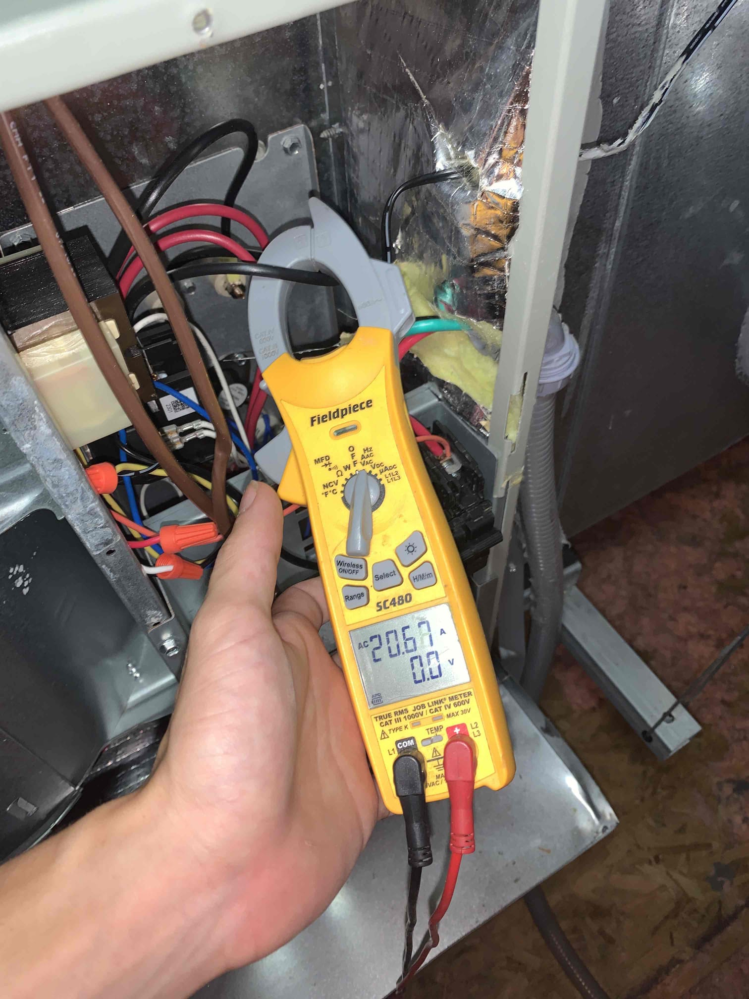 Arrived on site for heating maintenance, on 2023 Heatpump and 2025 mini split.
1. Visually inspected condenser coil for debris/ dirty. Found to be pretty dirty with dust and debris
2. Inspected condenser fan motor.
3. Inspected condenser fan blades.
4. Inspected/ cleaned wiring connections.
5. Tested compressor/ condenser fan motor capacitor.
6. Checked compressor amp draw.
7. Checked condenser fan motor amp draw.
8. Inspected / replaced return filter.
9. Inspected return plenum for debris/ dirty.
10. Inspected evaporator coil.
11. Inspected blower motor/ blower wheel.
12. Checked blower amp draw.
13. Measured temperature differential from supply to return. 20 degrees measured.
14. Inspected drain lines and treated to prevent blockages 
15. Rinsed condenser units to promote heat exchange
16. Checked heat strips for functionality working as intended.