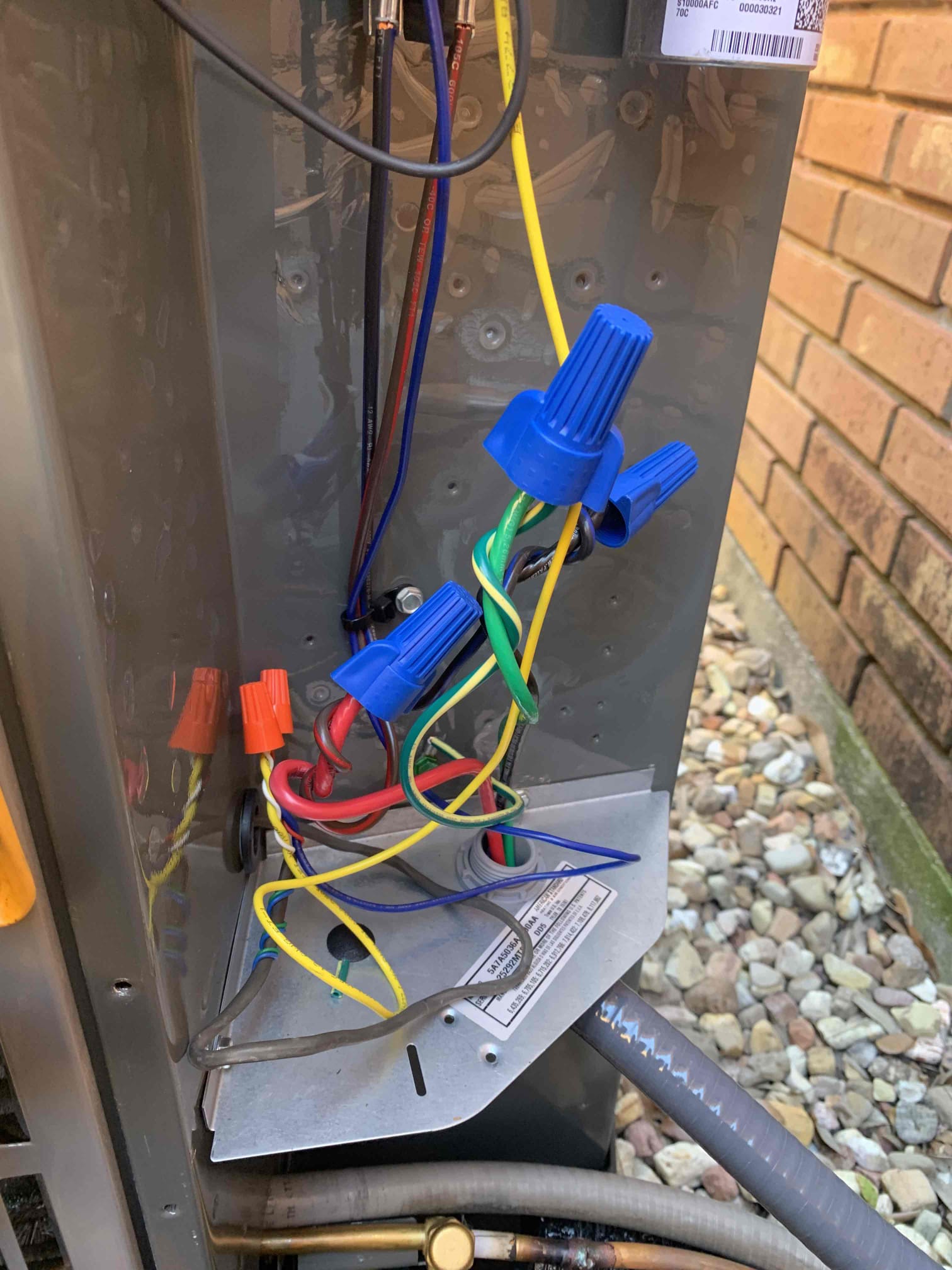 Came out today for QC visit on new install. Started inside at t-stat (Trane) turned system down to check over unit. System is level all wiring is good no error codes. Getting over 20 degree temp split. Drain line is draining at this time. System is clean and operating as designed. Outside unit is level all electrical components are good and tight. All components are operating as designed. Pressures were within manufacturer specifications. Tested normal heating operation. Measured slightly high start amps on outdoor unit and discussed addition of a hard start kit to prolong life of system. Notice a small amount of air leakage on supply plenum. Homeowner stated this would likely be something she will have us take care of in the future. Discussed maintenance on other Lennox unit. Homeowner declined at this time, but stated she would probably go forward with it next year. Also discussed replacing thermostat to other unit and adding temperature sensor. Homeowner was not interested at this t