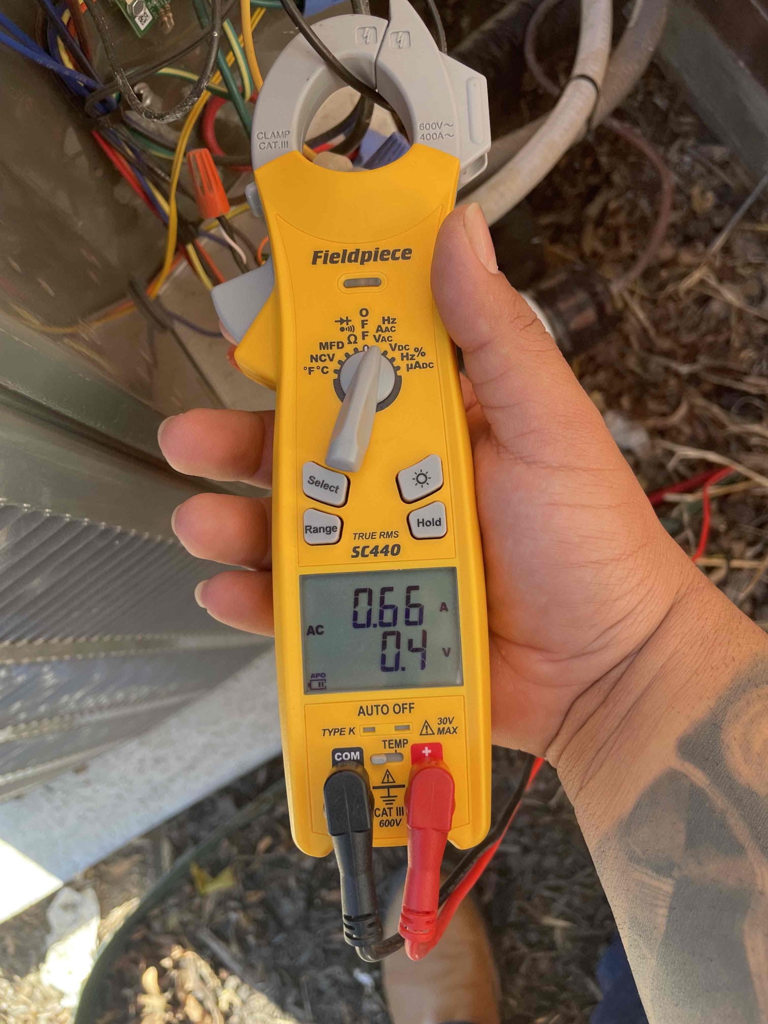 Preformed heat maintenance. We tested all electrical components on the air handler. We noticed the heat strips were not coming on. Upon further inspection we noticed the heat kit was missing two wires. We wired them to the heat kit correctly and now all electrical components were testing within manufacturer specifications. We proceeded outside to check the outside unit compressor and fan start amps and electrical components. All tested within manufacturer specifications. Unit was cooling upon departure.