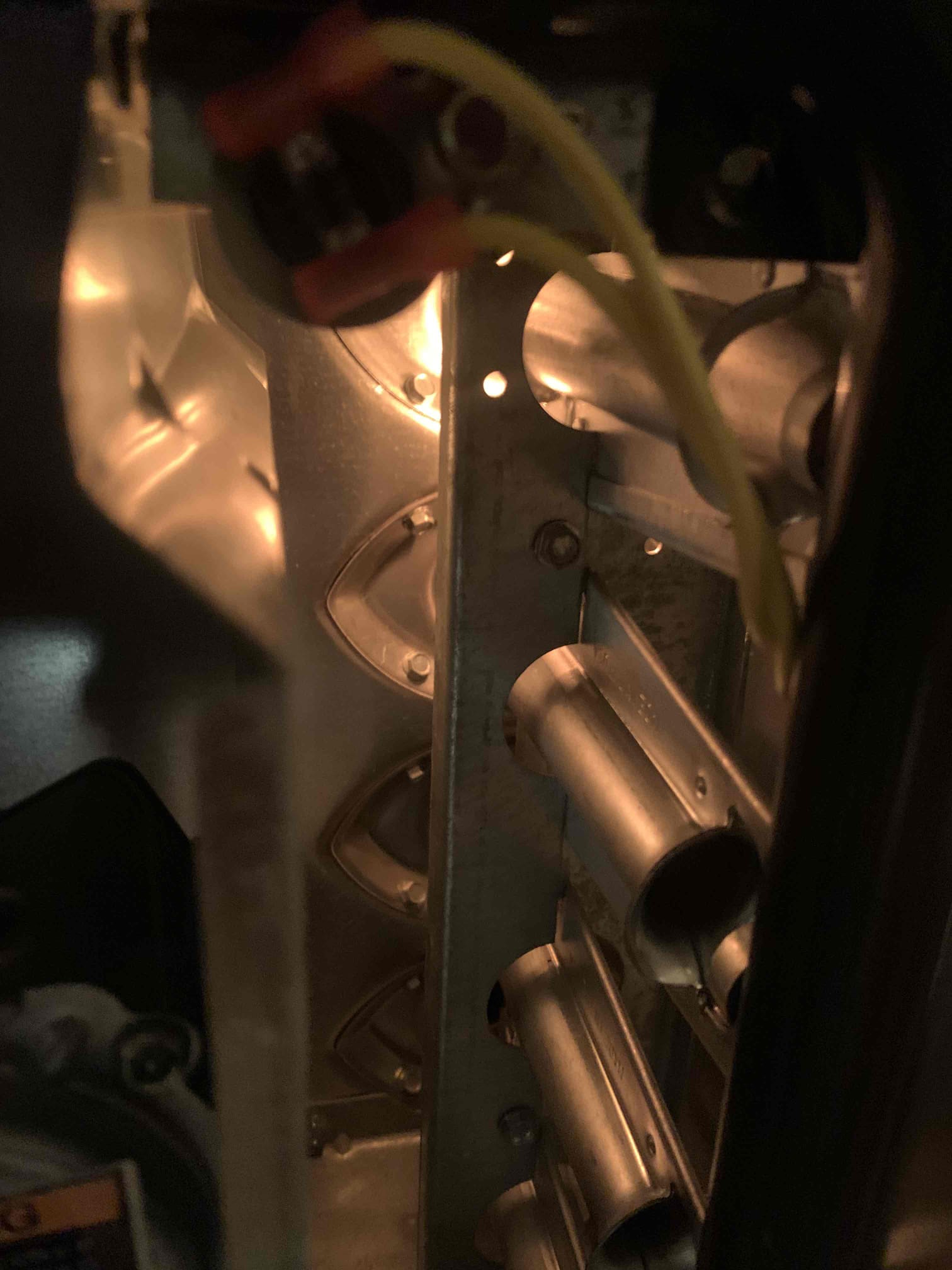 Preformed 2 system heating maintenance on gas furnaces. I tested all safeties and electrical components on each system. Each system tested within manufacturer specifications. I changed both filters for each unit. Down stairs is a Aprilaire 410 and upstairs is a Aprilaire 210. I did run air advice in the home to test air quality. Temperature splits were within range. Both units are cooling upon departure. 