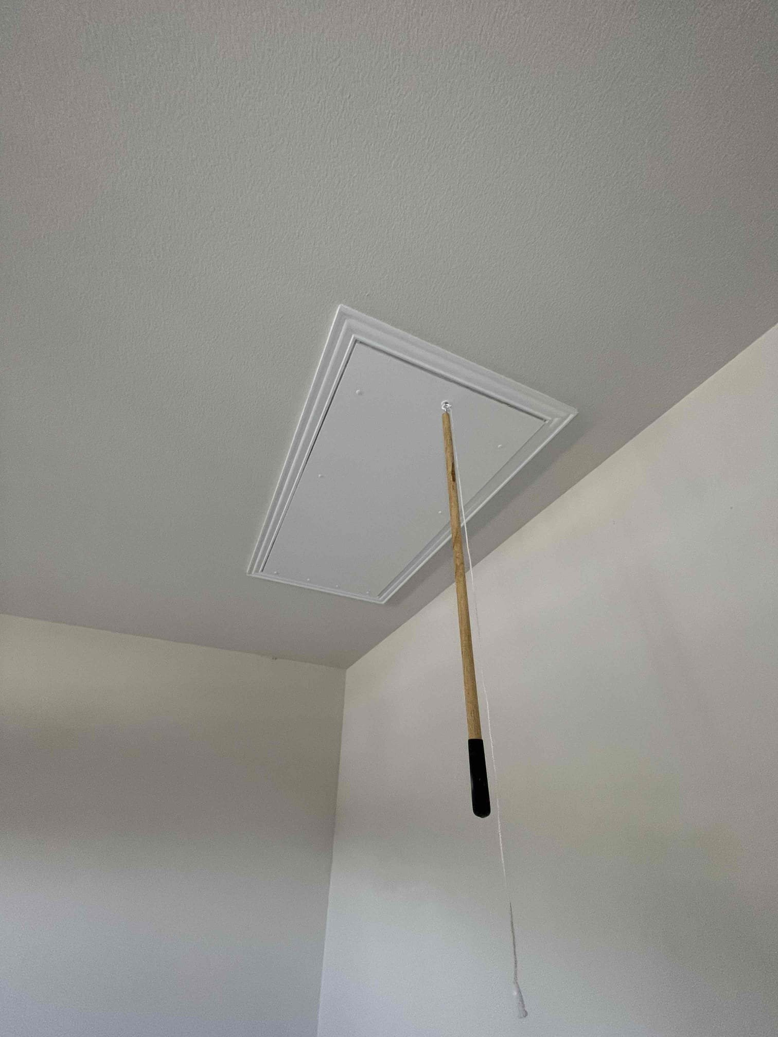 I returned to our clients home to evaluate the duct work for the newly installed 2.5 ton unit it. Previously the unit only had a single Return duct in the all way and te bedroom returns vents were still connected to the large main up-flow 5 ton unit. They made changes to the orientation no the bedroom returns and connected them properly to the correct system. This allows for proper airflow and better comfort in the master bedroom and the other bedrooms. 
The large 5 ton up-flow unit was moved also to allow for proper clearance for the air filter. The air filter was damaged and the prospective homeowner elected to leave the filter in place.
The cabinet door for the cased coil was also secured with set screws and some tape.
The larger unit does also have 2 “jump returns” in the hallway where the return vents for the “wine room” and “formal dining room” are connected to the same vent space in the ceiling. I informed the prospective buyer that this is considered correct but it again presen I returned to our clients home to evaluate the duct work for the newly installed 2.5 ton unit it. Previously the unit only had a single Return duct in the all way and te bedroom returns vents were still connected to the large main up-flow 5 ton unit. They made changes to the orientation no the bedroom returns and connected them properly to the correct system. This allows for proper airflow and better comfort in the master bedroom and the other bedrooms. 
The large 5 ton up-flow unit was moved also to allow for proper clearance for the air filter. The air filter was damaged and the prospective homeowner elected to leave the filter in place.
The cabinet door for the cased coil was also secured with set screws and some tape.
The larger unit does also have 2 “jump returns” in the hallway where the return vents for the “wine room” and “formal dining room” are connected to the same vent space in the ceiling. I informed the prospective buyer that this is considered correct but it again presen