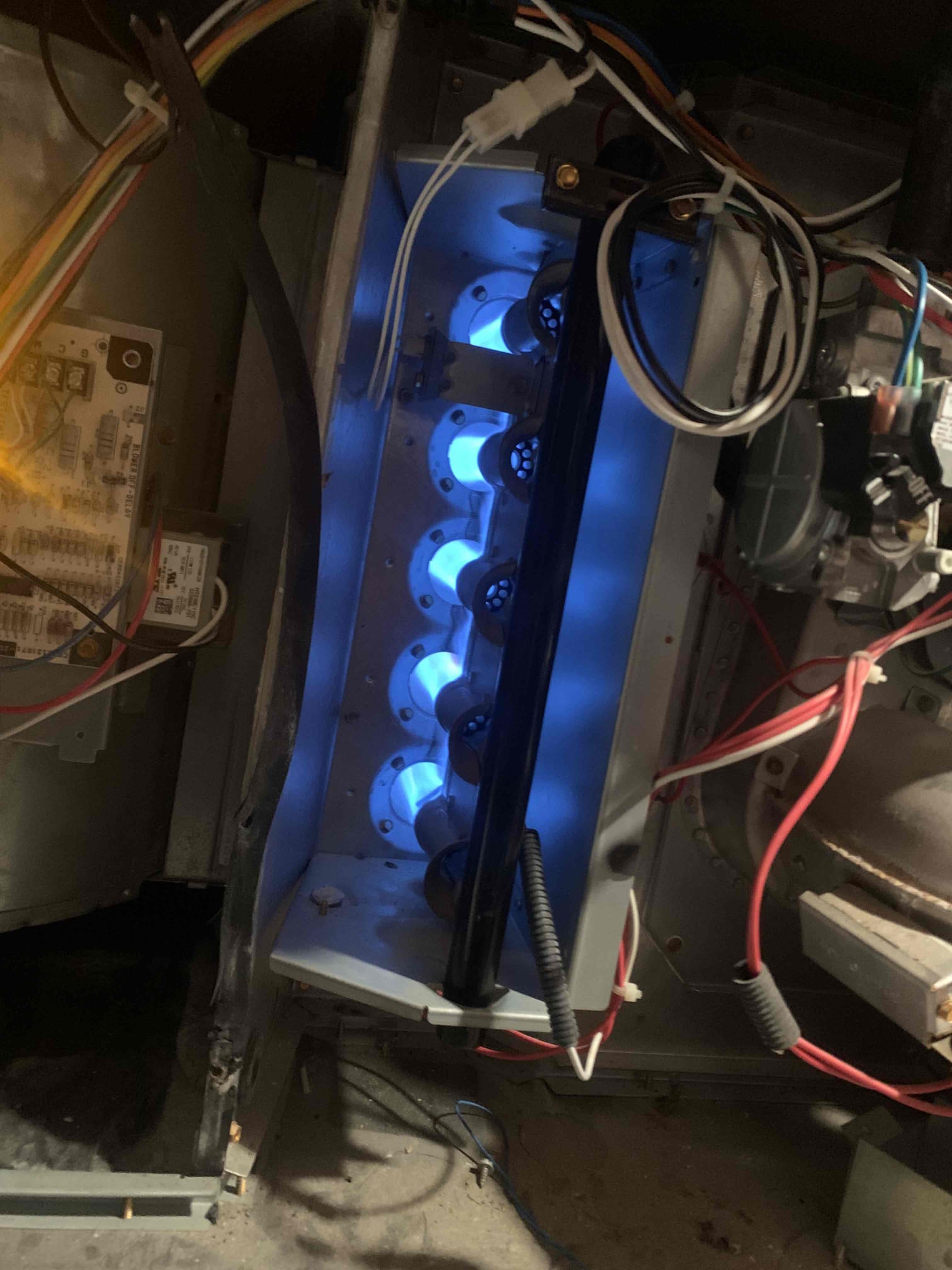 Arrived on site for heating maintenance on 2017 carrier furnace and  2015 carrier Heatpump. Homeowner stated all was well with normal unit operation and has not had any issues since motor replacement. Proceeded with heating maintenance as scheduled.
1. Visually inspected condenser coil for debris/ dirty.
2. Inspected condenser fan motor.
3. Inspected condenser fan blades.
4. Inspected/ cleaned wiring connections.
5. Tested compressor/ condenser fan motor capacitor.
6. Checked compressor amp draw.
7. Checked condenser fan motor amp draw.
8. Inspected / replaced return filter.
9. Inspected return plenum for debris/ dirty.
10. Inspected evaporator coil.
11. Inspected blower motor/ blower wheel.
12. Checked blower amp draw.
13. Measured temperature differential from supply to return. 20 degrees measured.
14. Tested capacitor and contactor (outdoor electrical)
15. Rinsed condenser unit to promote heat exchange
16. Tested emergency heat and found no issues
17. Tested gas heating cycle on fur