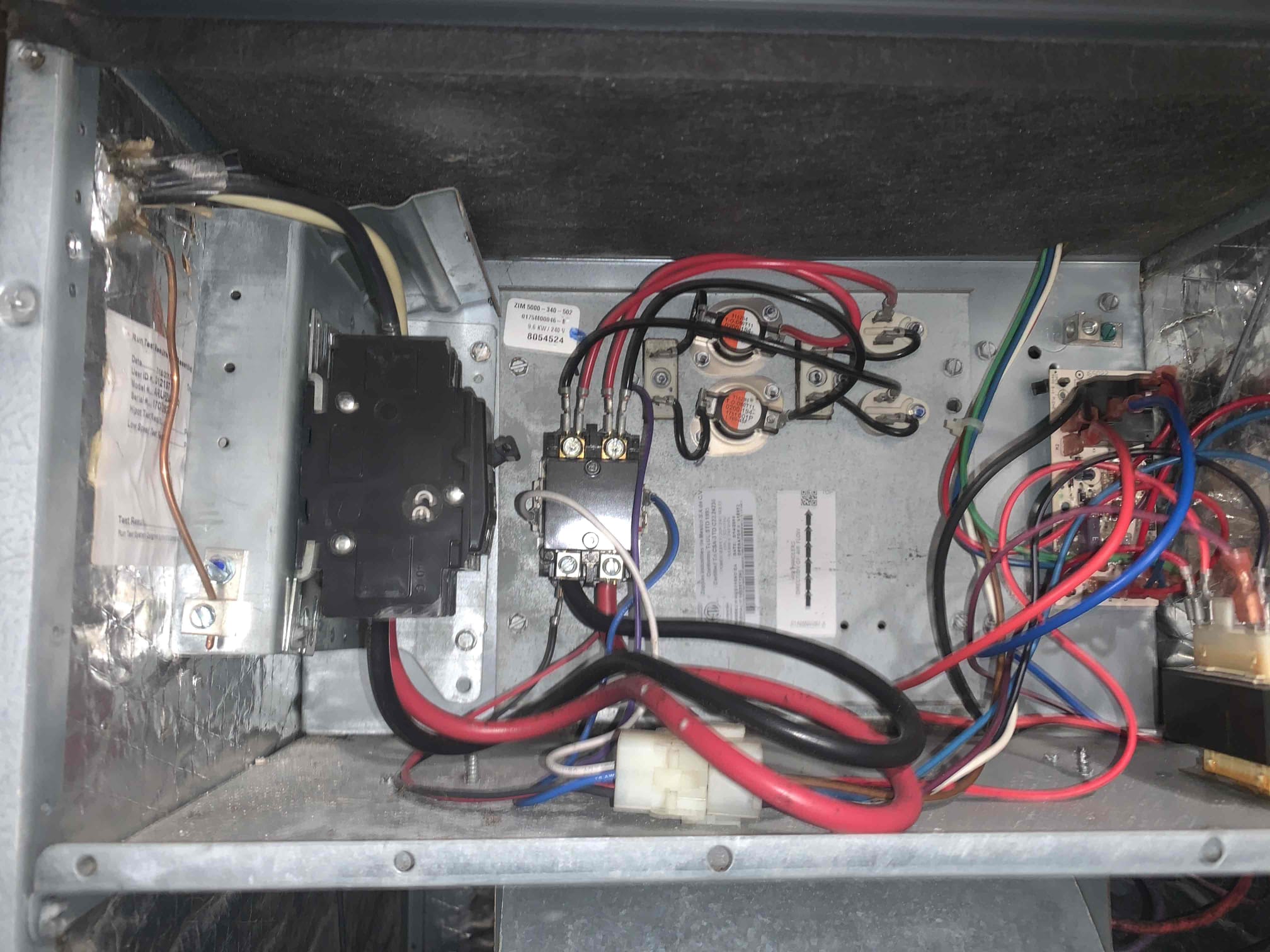 Arrived on site for heating maintenance on 2018 Goodman with electric heat. Began inspection at the indoor air handler and found large amount of growth on the inside. Evaporator coil looked clean and filter was recently replaced. Tested blower amp draw.I noticed a large amount of bacterial growth and dust buildup on the blower wheel. I recommend cleaning this to reduce stress on the motor and prolong the overall life of the motor. I then tested the electric strip heat and measure 20 A on all legs. I also measured 100° air coming from the supply. Upon inspecting our unit, it was found to have a large amount of dust and debris in the bottom. I took some extra time to make sure to clean as much of this out as possible for when we go into the cooling season. Unit in good working order upon departure.
Schedule blower wheel cleaning end of January