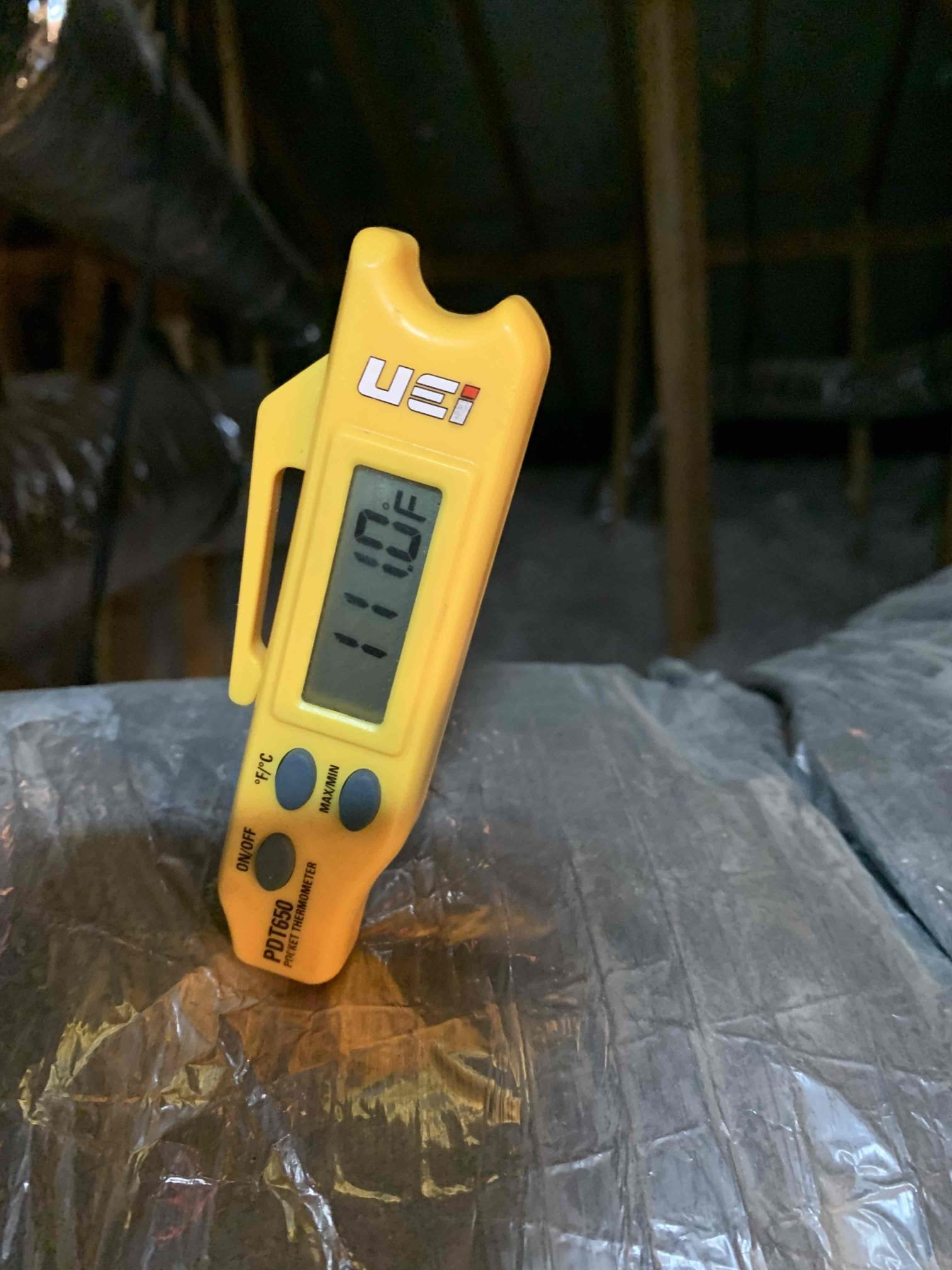 Preformed heating maintenance on a single heat pump system 2021, upon arrival i set up my air advice machine to test the air quality of the home. I proceeded to the attic to inspect all electrical components and cleanliness throughout the unit. All electrical components were testing within manufacturer specifications. I did find that the uv stick has burnt out and is no longer working. I also found a good amount of build up on the blower wheel. I was getting a supply temperature to the home of 111 degree and 72 returning to the unit. I proceeded outside to test all electrical components and start amps of the the compressor and fan motors. While inspection of the electrical components I found that the capacitor is failing on the fan side at 5.75/7.5 and the compressor side is testing within range. The unit’s compressor is also starting above 100 amps. I left estimates for all areas of concern. Unit was back to cooling upon departure. 