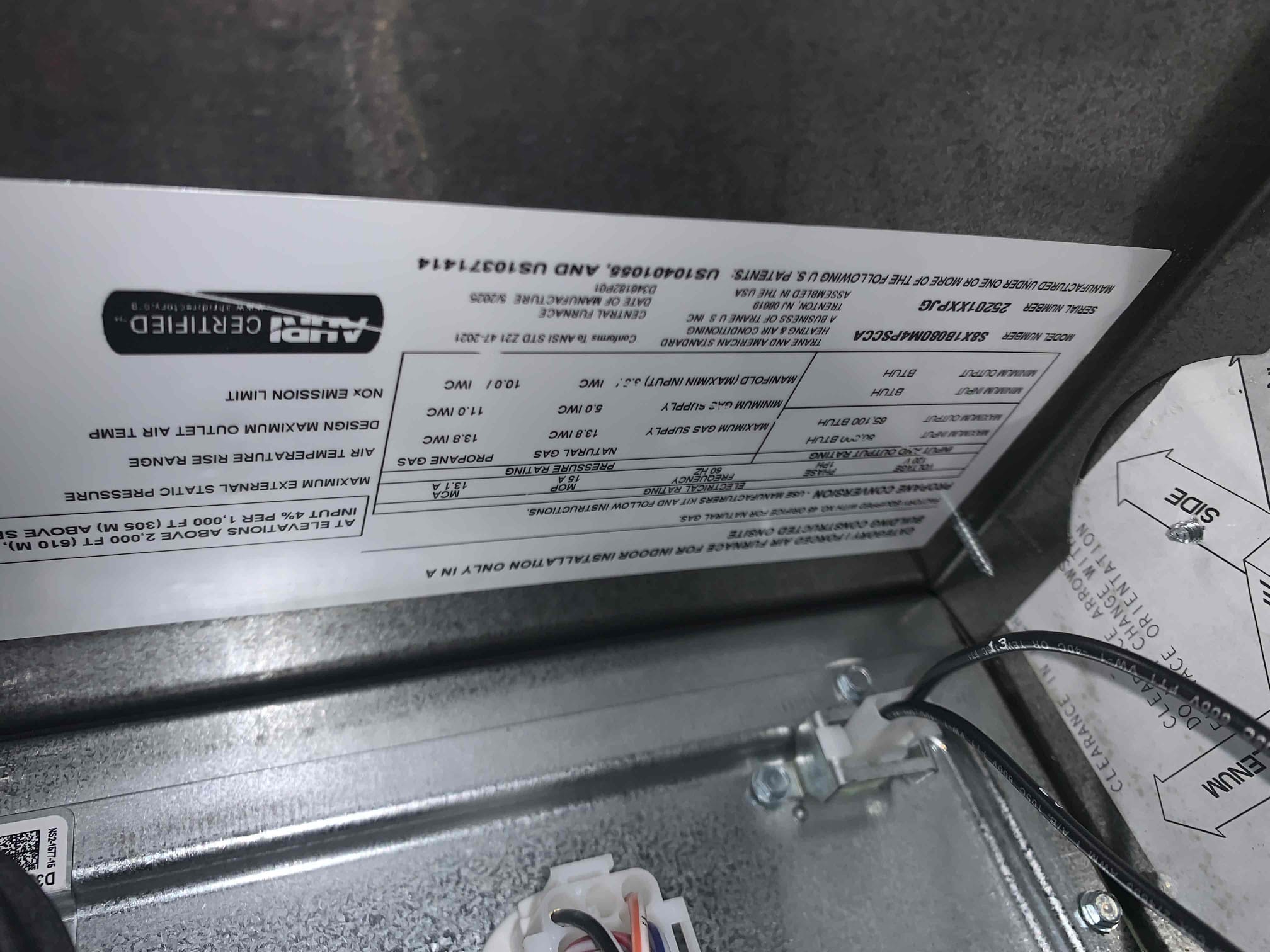 Came out today for QC visit on new install. Started inside at t-stat (honeywell t6) turned system down to check over unit. System is level all wiring is good no error codes. Getting over 20 degree temp split. Drain line is draining at this time. System is clean and operating as designed. Outside unit is level all electrical components are good and tight. Found loose wire in disconnect and capped it off to prevent short. All components are operating as designed. Pressures were within manufacturer specifications. Tested normal heating operation and tested safety sensors and switches and found them to be working properly. System in good working order upon departure. Also performed drywall repair while on site. I will need to return in order to finish the sanding texture and paint.