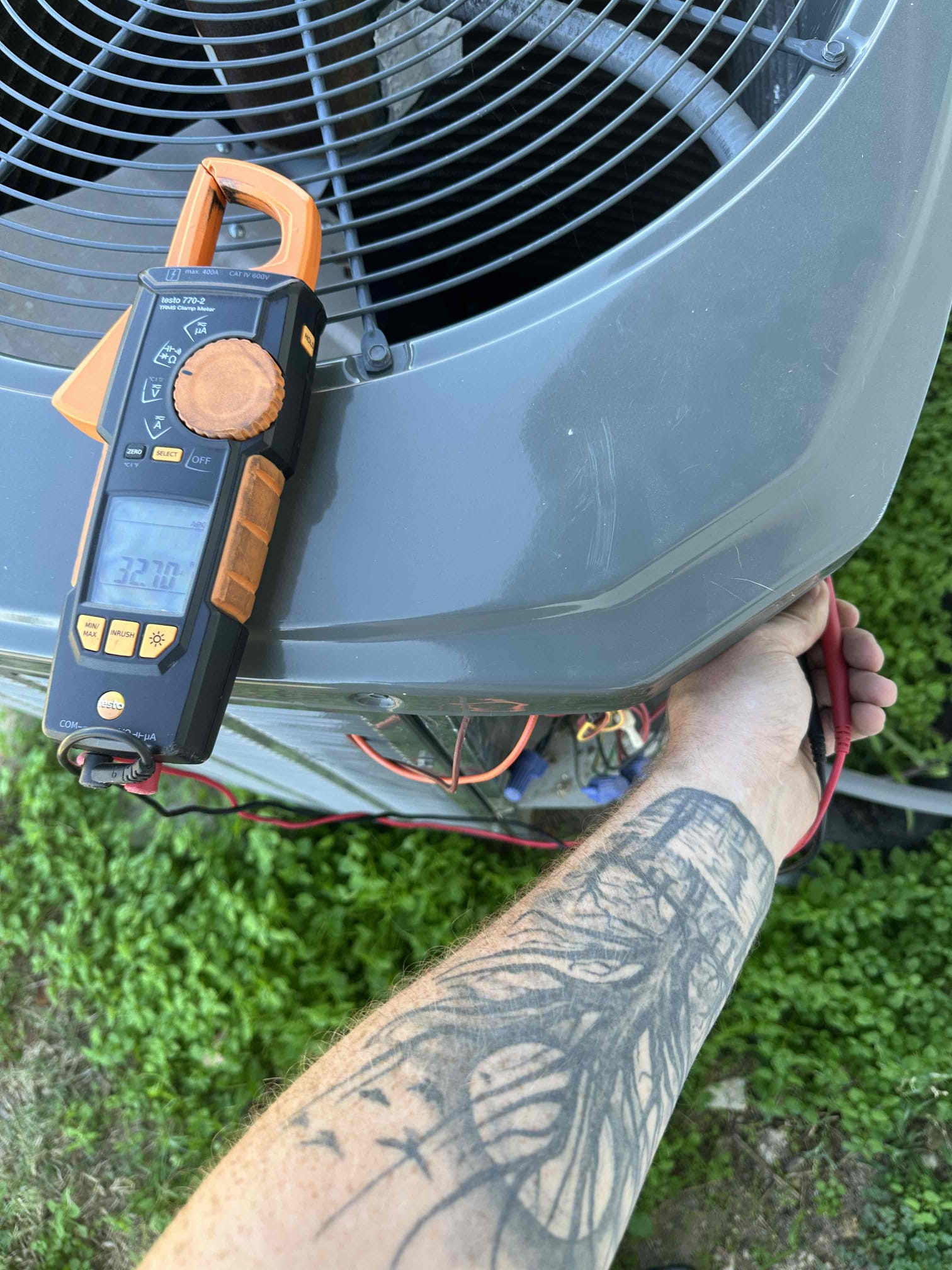 I performed a heating maintenance on heat pump systems from 2019. I checked amps, capacitors, filters, electrical, cleanliness, and safeties. I noticed that one of the ducts is coming off of the main unit. This is causing condensation to form and drip down the plenum. The smaller unit is in need of a hard start kit to assist the compressor. It is making a rough sounding noise when starting up. I observed that the outdoor units do not have surge protection. With winter right around the corner, I advise these safeties to be installed to help protect the equipment.