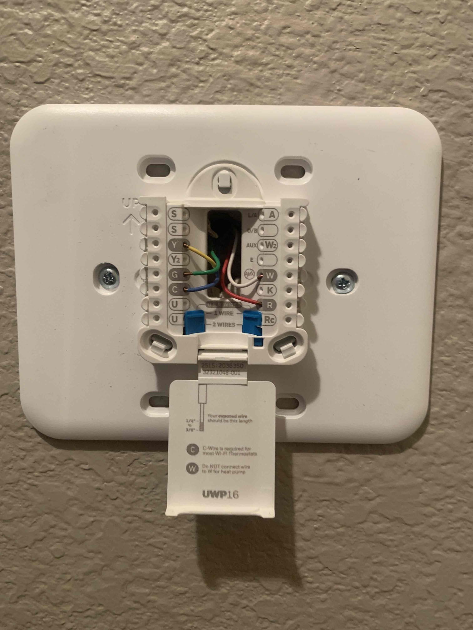 Upon arrival client stated that he turned the heat on last night and it came on for a few minutes then shut off and wouldn’t come back on. He then turned the thermostat to cool to see if the unit would come on and it did. I started by changing he thermostat over to heat mode and heard the click for heating but no fan or heat was being provided to the home. I went into the attic and tested the heat strips and no power was being applied to them or tithe fan. I jumped the R terminal to W to provide a call for her and everything came on and tested within manufacturer specifications. I then proceeded to the thermostat where I jumped R to W again to insure all wiring was good. After jumping it at the thermostat the system came on and was providing heat to the home. That indicated hat the thermostat was malfunctioning. I presented our client with my findings and he elected to have a new thermostat installed. I installed the T6 pro thermostat and tested all modes to insure proper function. Uni