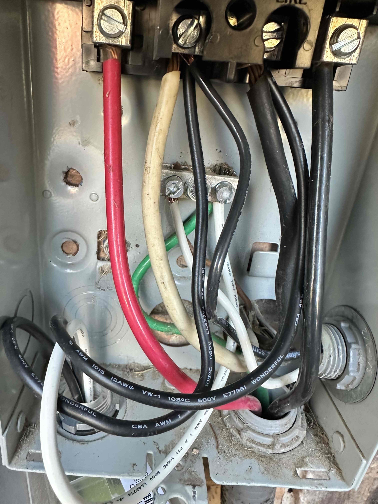 Found that the neutral wire had come undone when the panel fell. I reconnected it and power returned.