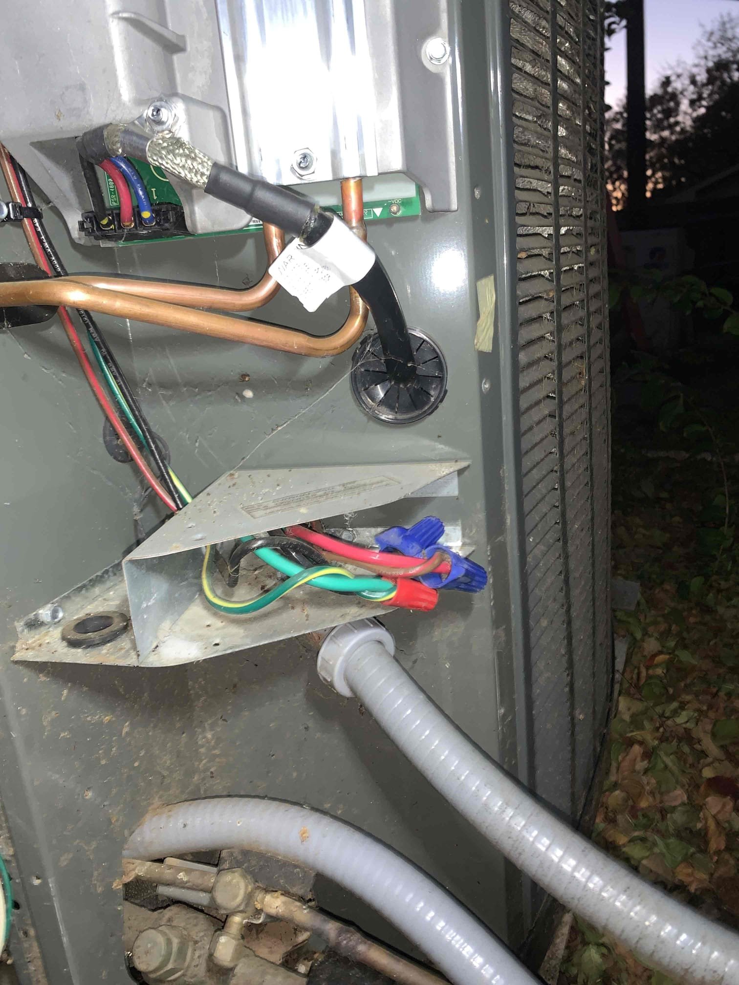 Arrived on site for no ac. Homeowner stated unit would not turn on and they had tried to reset power to the system. Began inspection at the outdoor unit and noticed that the condenser coil was pretty dirty and had a decent amount of cobwebs built up in the cabinet. I inspected the low-voltage and high voltage wiring connections and found no cause for concern. I checked the disconnect and found the search protector was still lit. I then proceeded to check the air handler wiring connections, and noticed the air handler was blowing air. The zone board was calling for cooling, but the compressor was not kicking on and then checked line voltage at the outdoor unit and got 240 leaving the disconnect and entering the control board. It was at this point I noticed that no Status or communicating lights were displayed on the board. I also noticed that the CDA was not powered. This leads me to believe that the inverter control board is bad and will need to be replaced under parts and labor warran