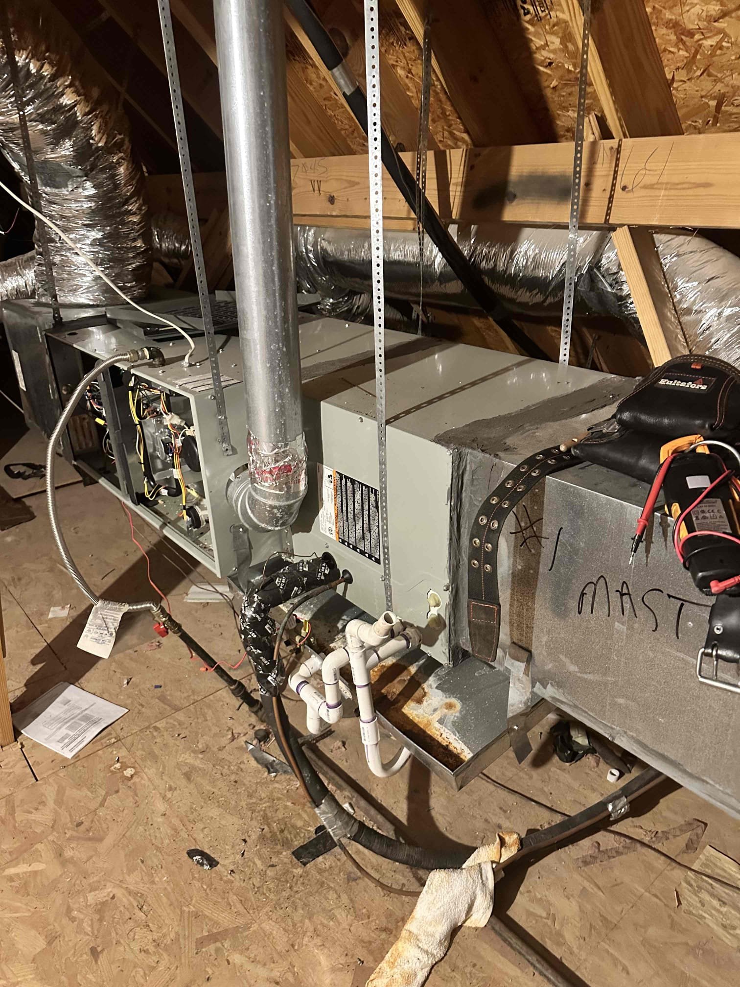 We performed a heating tune up on 4 gas systems. Two systems are from 2023, one is from 2017, and one is from 2014. We checked amps, filters, electrical, cleanliness, air quality, and safeties. The systems are performing well. Customer spoke about an issue with the system that services the dining room area. We could not replicate the issue. The master bedroom unit has an emergency pan that is rusting through. The main living room unit’s blower motor has bearings that are becoming worn. The 2023 unit has a contactor that is heavily pitted and burnt. Customer recently had a power surge and one of the thermostats had been reset. We spoke about adding surge protection to the equipment.
Customer declined options at the time of service for blower motor, emergency pan, contactor, and surge protection. 
