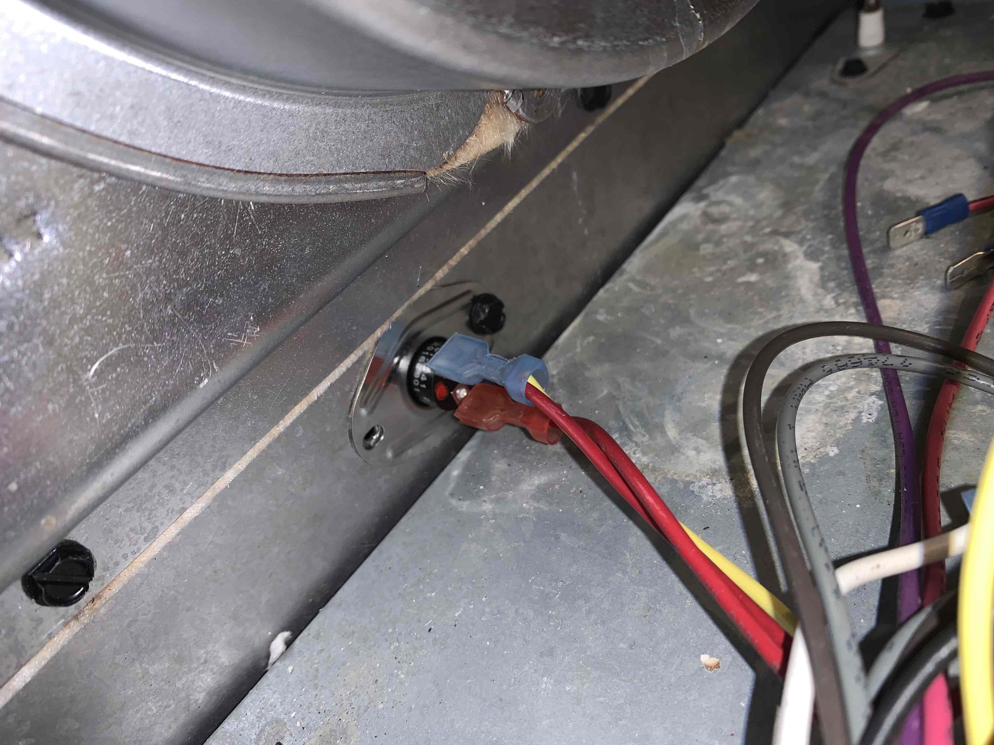 Preformed adding a sediment trap to the gas line and replaced high limit temperature safety. Tested for gas leak after adding sediment trap no leaks were detected. I tested high limit temperature safety. It tested within manufacturer specifications. Unit was back to cooling upon departure.