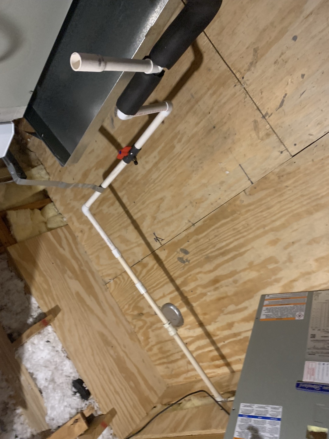 Arrived on site for QC visit on new install. Started inside at t-stat (Trane) turned system down to check over unit. System is level all wiring is good no error codes. Getting over 20 degree temp split in cooling. Drain line is draining at this time. System is clean and operating as designed. Outside unit is level all electrical components are good and tight. All components are operating as designed. Pressures were within manufacturer specifications. Tested normal heating operation and heat strips without issue. Air balanced system by pinching off master bedroom and closets to push more air to bedrooms in the back of the house. System in good working order upon departure. Thank you for your time.