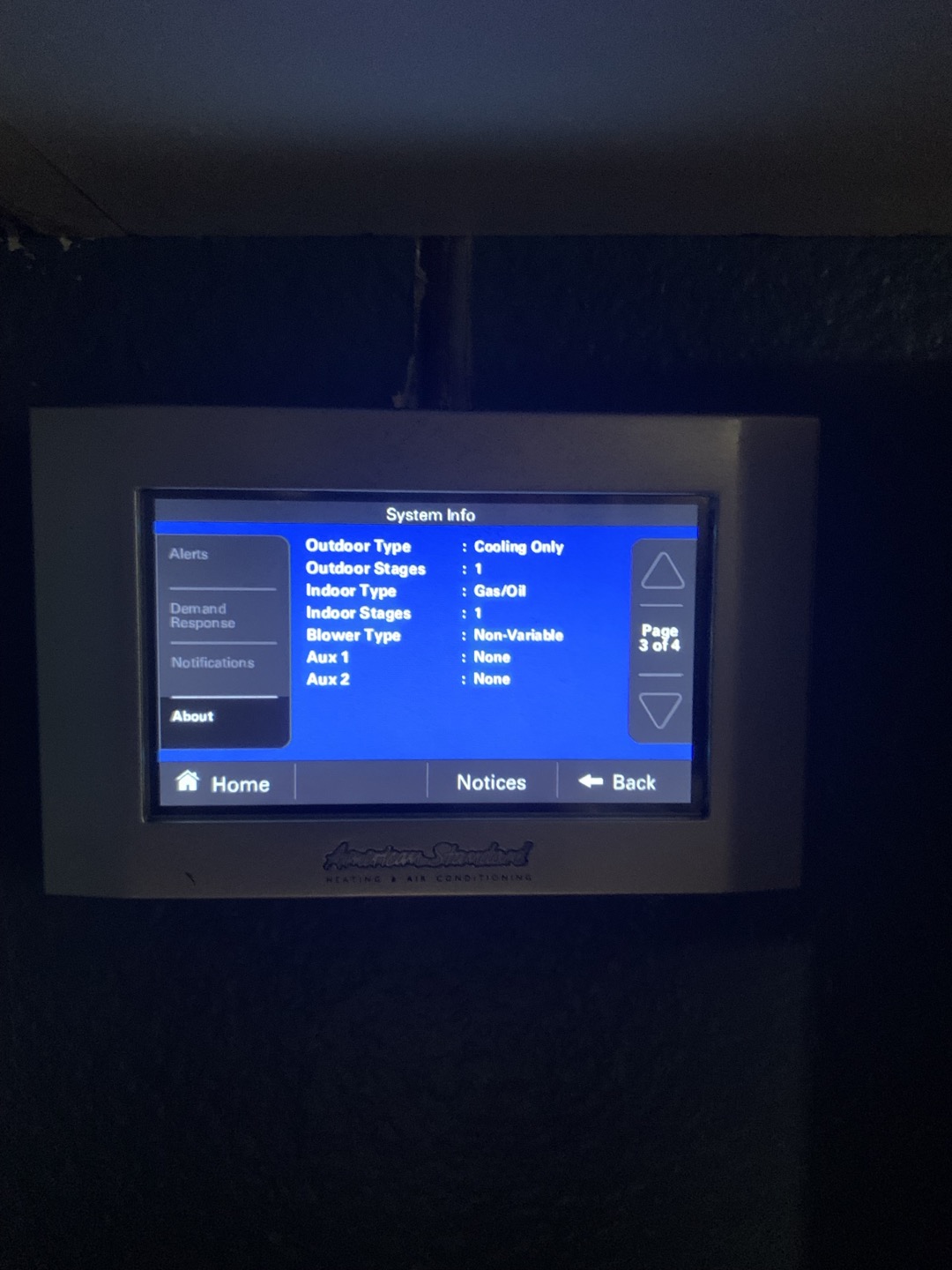 Arrived on site for no heat on existing system where only the thermostat was replaced on Saturday. Began system inspection by inspecting all wire connections, and found no issues. Proceeded to test unit heating in test mode. Heating worked without issue in stage one and stage two. i’ve been tested heating organically outside of test mode and noticed unit began a cooling cycle tested Y1 and Y2 two to common and found 24 V while I measured nothing on W1W2. This leads me to believe it is an issue with the thermostat. I then proceeded to review the thermostats programming and found it set up for 2 heat 2 cool gas.  Contacted train tech-support and was advised to do a factory reset on the thermostat. Upon conducting the factory reset and reprogramming, the furnace began to heat without issue. Conducted multiple heat cycles and allowed it to run for a while to ensure no safety or sensors tripped. I’ve been proceeded withthe QC on the new system we installed. Came out today for QC visit on ne
