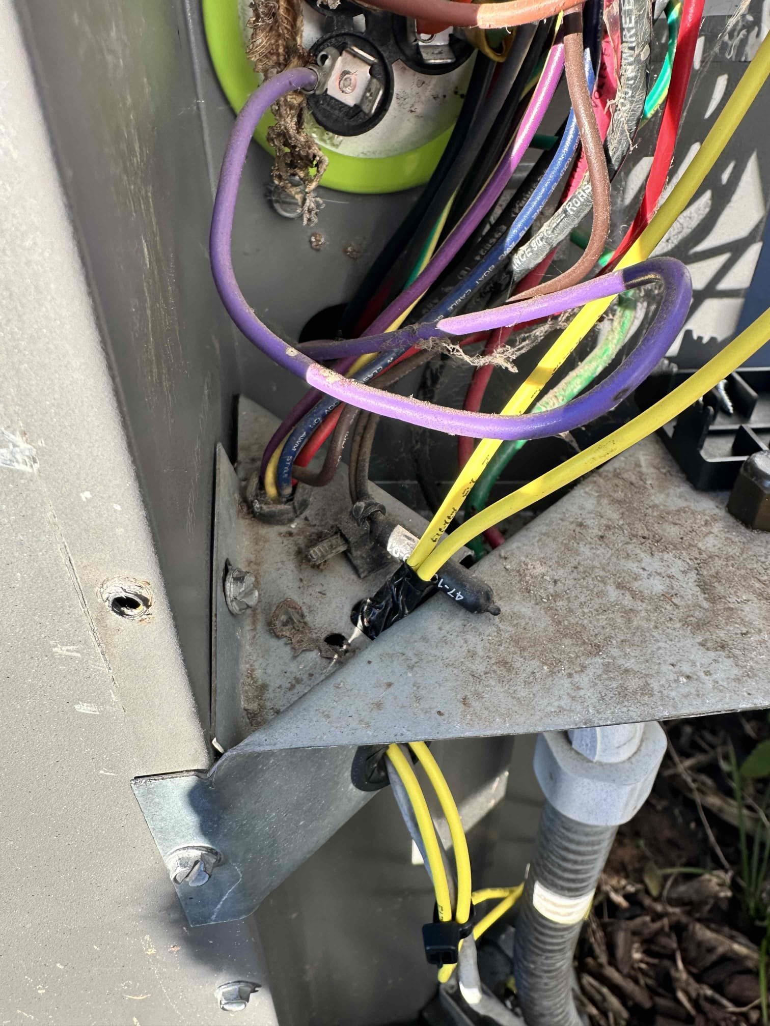 I replaced 1 of the 2 contactors on the heating kit. I replaced it because it was shorted causing the fuse to pop. Also, I installed a bolt in pressure switch to monitor the low pressure side of the system. I leak checked after installation to ensure the system was not losing refrigerant from the connection. 