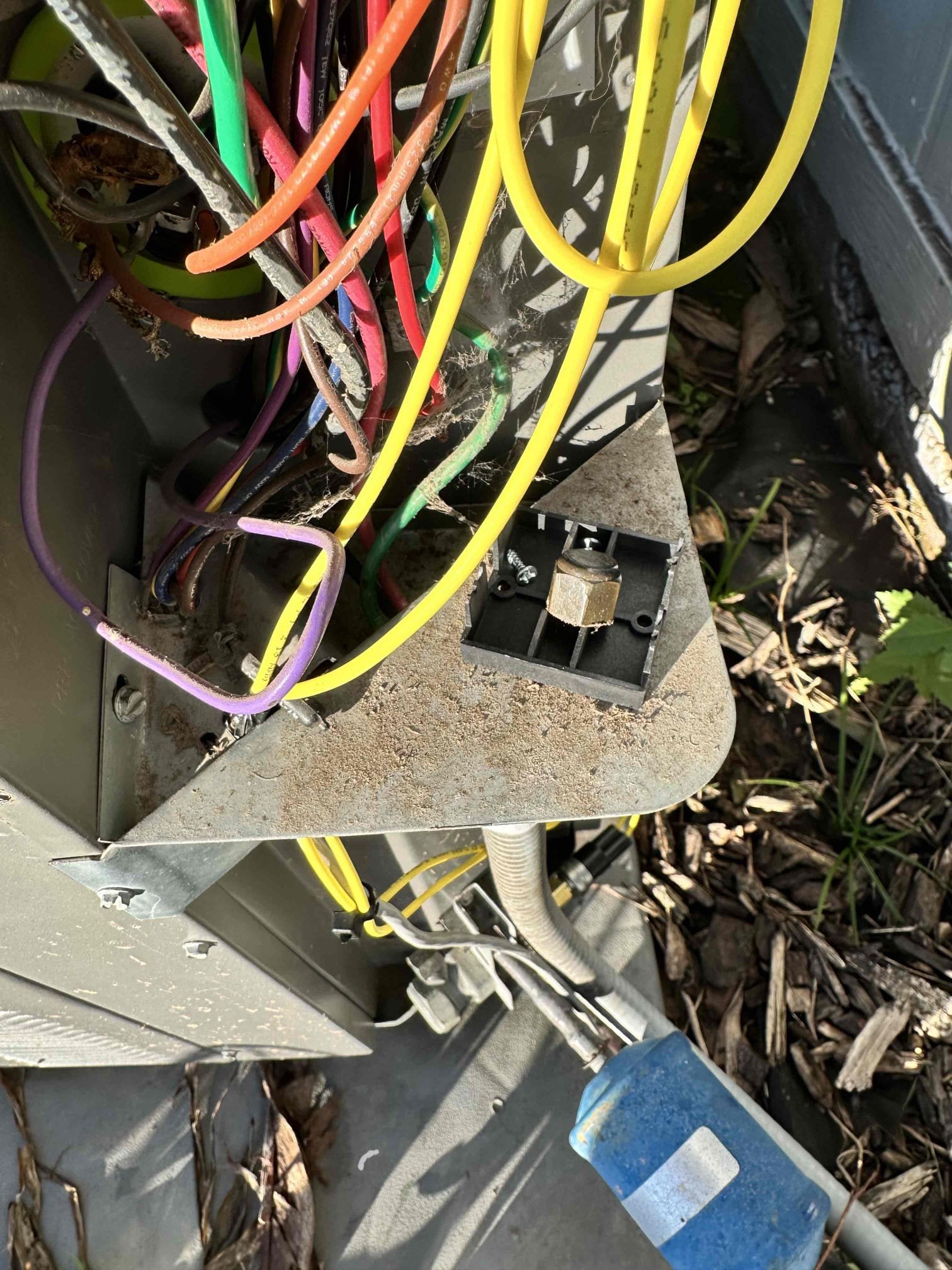 I replaced 1 of the 2 contactors on the heating kit. I replaced it because it was shorted causing the fuse to pop. Also, I installed a bolt in pressure switch to monitor the low pressure side of the system. I leak checked after installation to ensure the system was not losing refrigerant from the connection. 