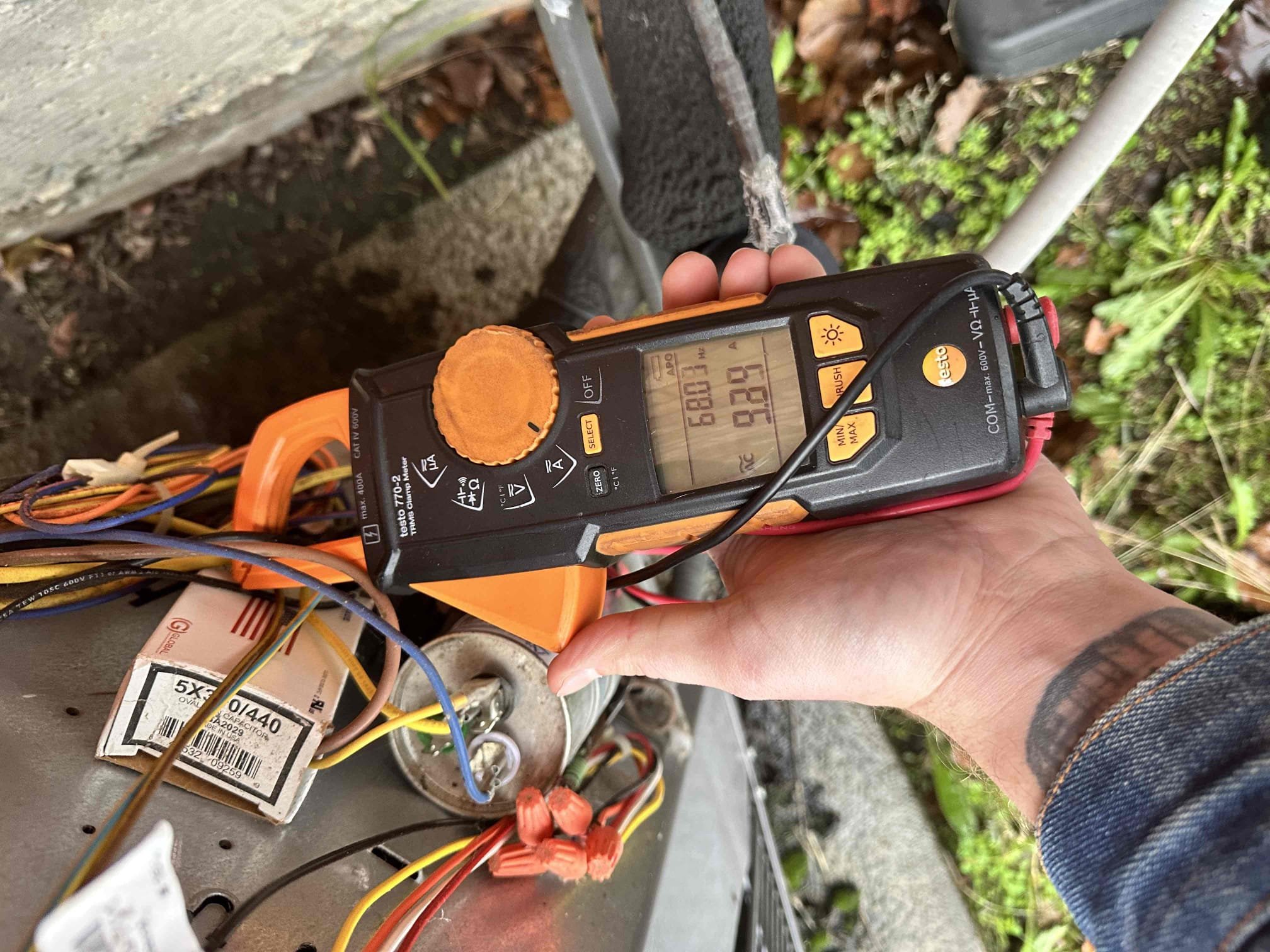 I performed a single system heating maintenance on a 2015 carrier heat pump. I checked amps, capacitors, filters, electrical, cleanliness, and safeties. The airhandler has build up present and the equipment does not have surge protectors.