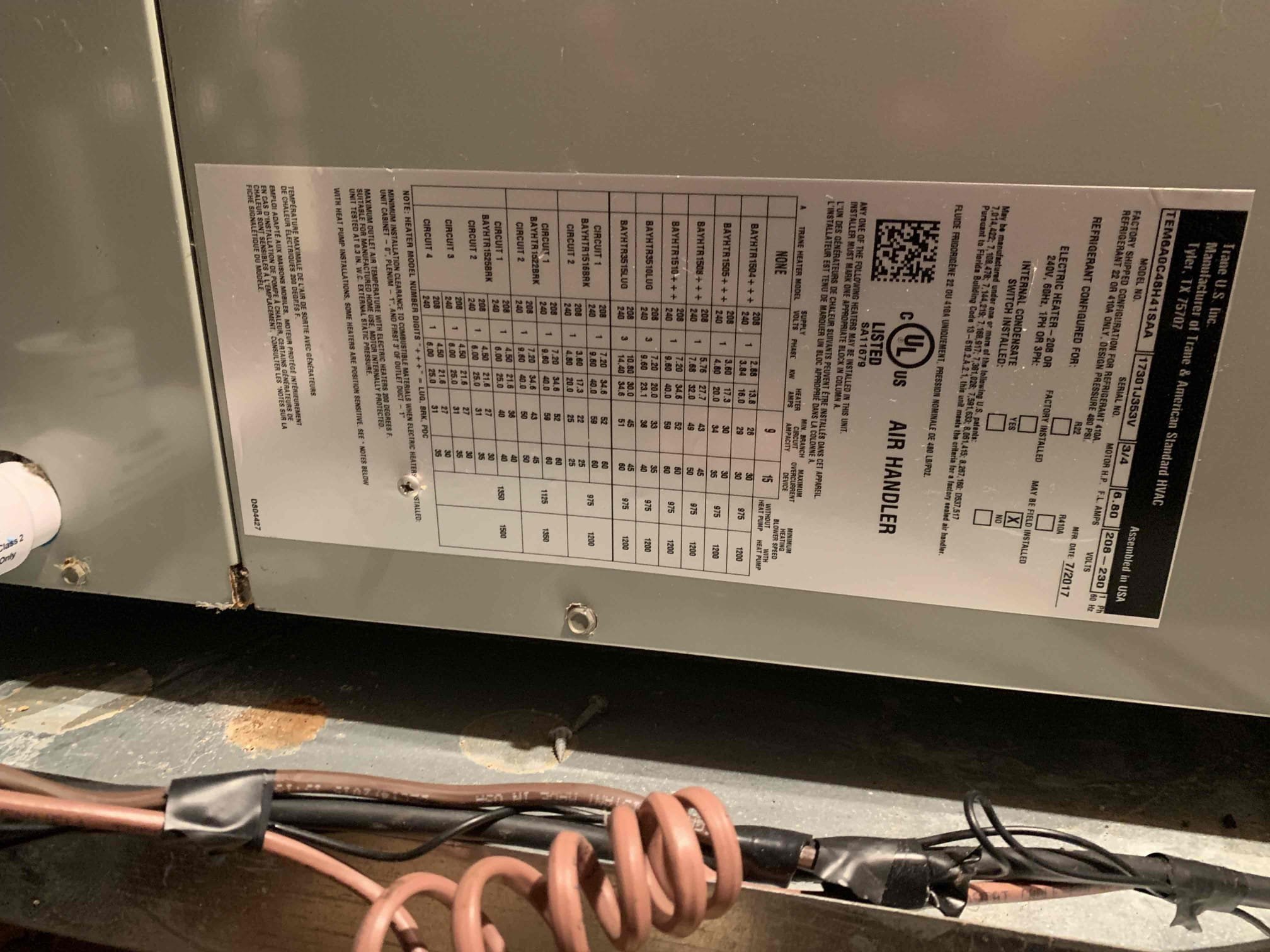 Preformed single system heat maintenance on a 2017 heat pump. I tested all electrical components on the inside unit. All tested within manufacturer specifications. I cleaned the static air filter with water. I also adjusted damper to the second bedroom to allow less airflow to the room. I proceeded outside to test all electrical components on the outside unit. All electrical tested within manufacturer specifications. Unit was heating upon departure. 