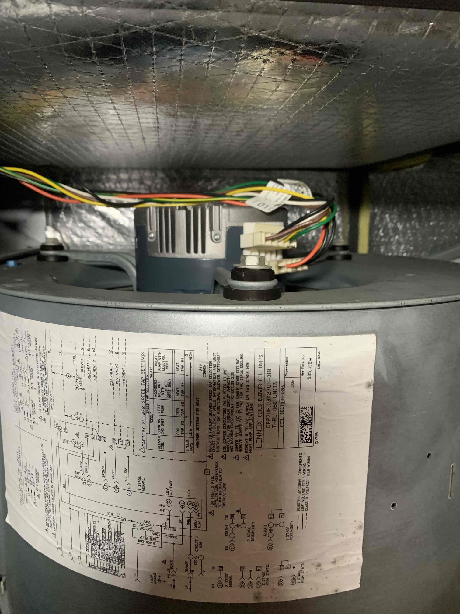 Preformed work to change out blower motor. Tested blower motor to insure it was in proper operating condition. Blower is functioning properly. Unit was heating upon departure 