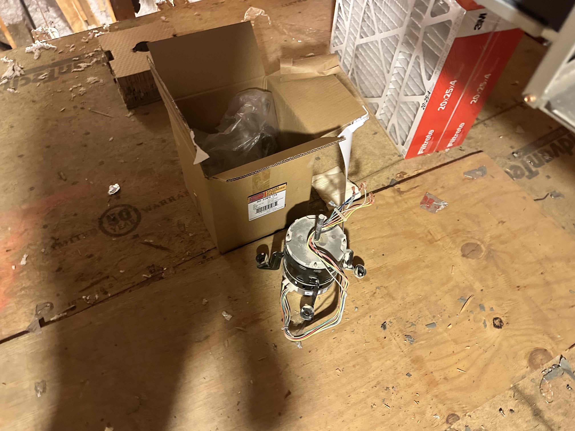 December 3rd, 2025
I returned to install the control board and blower motor. I tested both system after installation and they are both fully functional and heating. I proposed adding surge protection to all units. I emailed the videos, pictures, and invoice.


The left downstairs system’s control board is burnt up and not passing voltage. 

The right down stairs system is having a blower motor issue. When in a call for heat the blower motor does not engage resulting in the high temperature limit switch to become tripped.