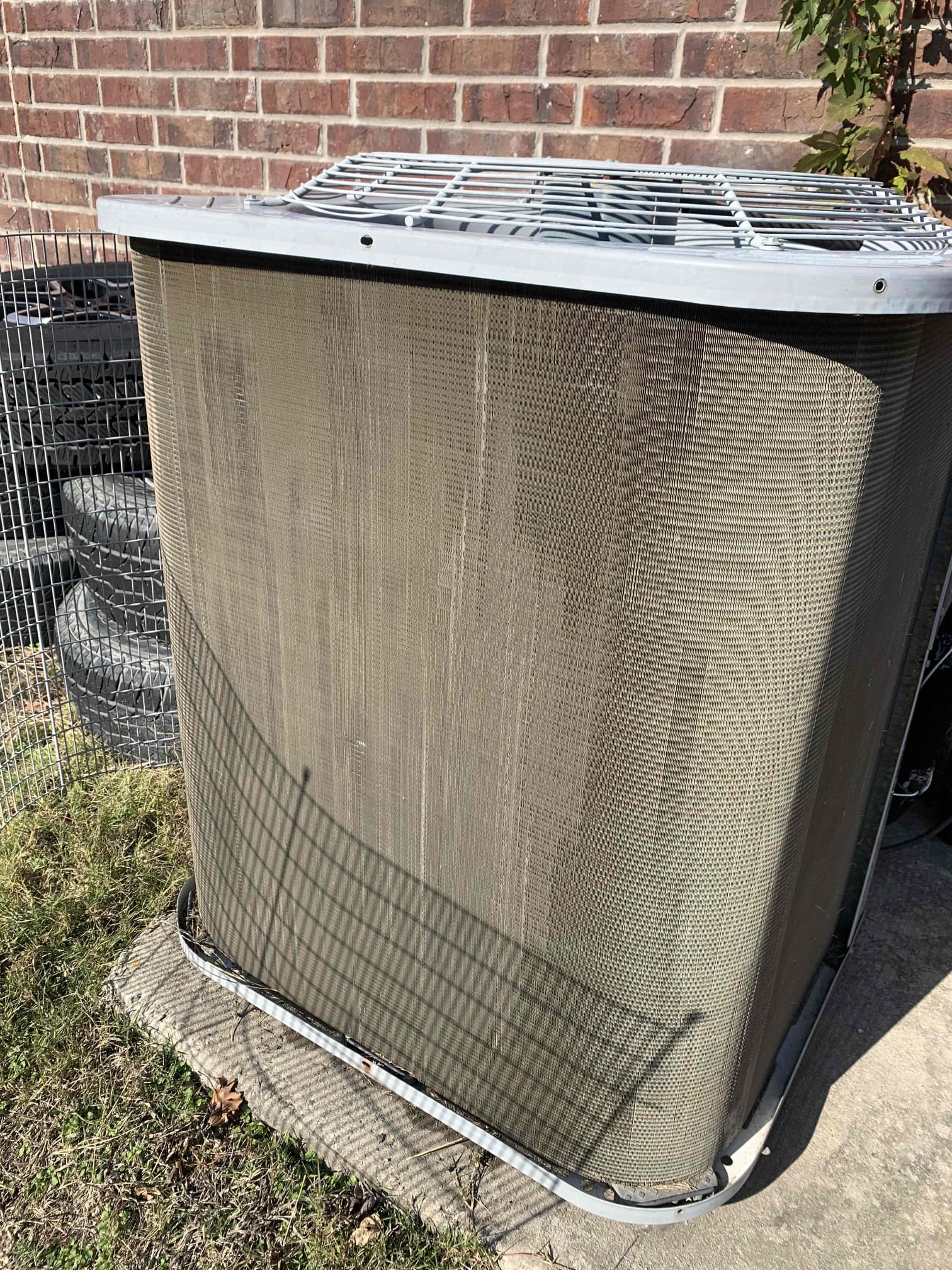 Preformed condenser combing for client. Uploaded before and after pictures of work done.