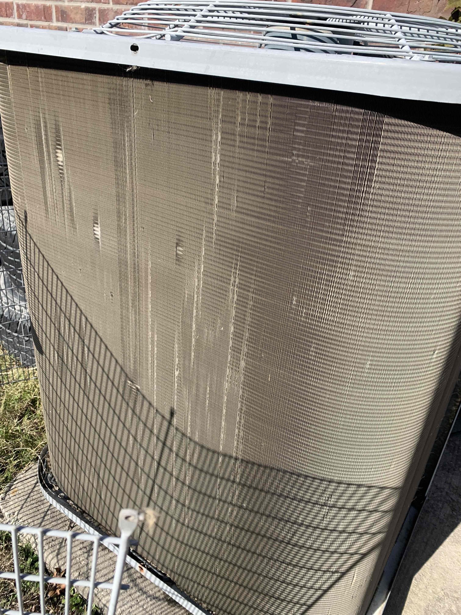 Preformed condenser combing for client. Uploaded before and after pictures of work done.